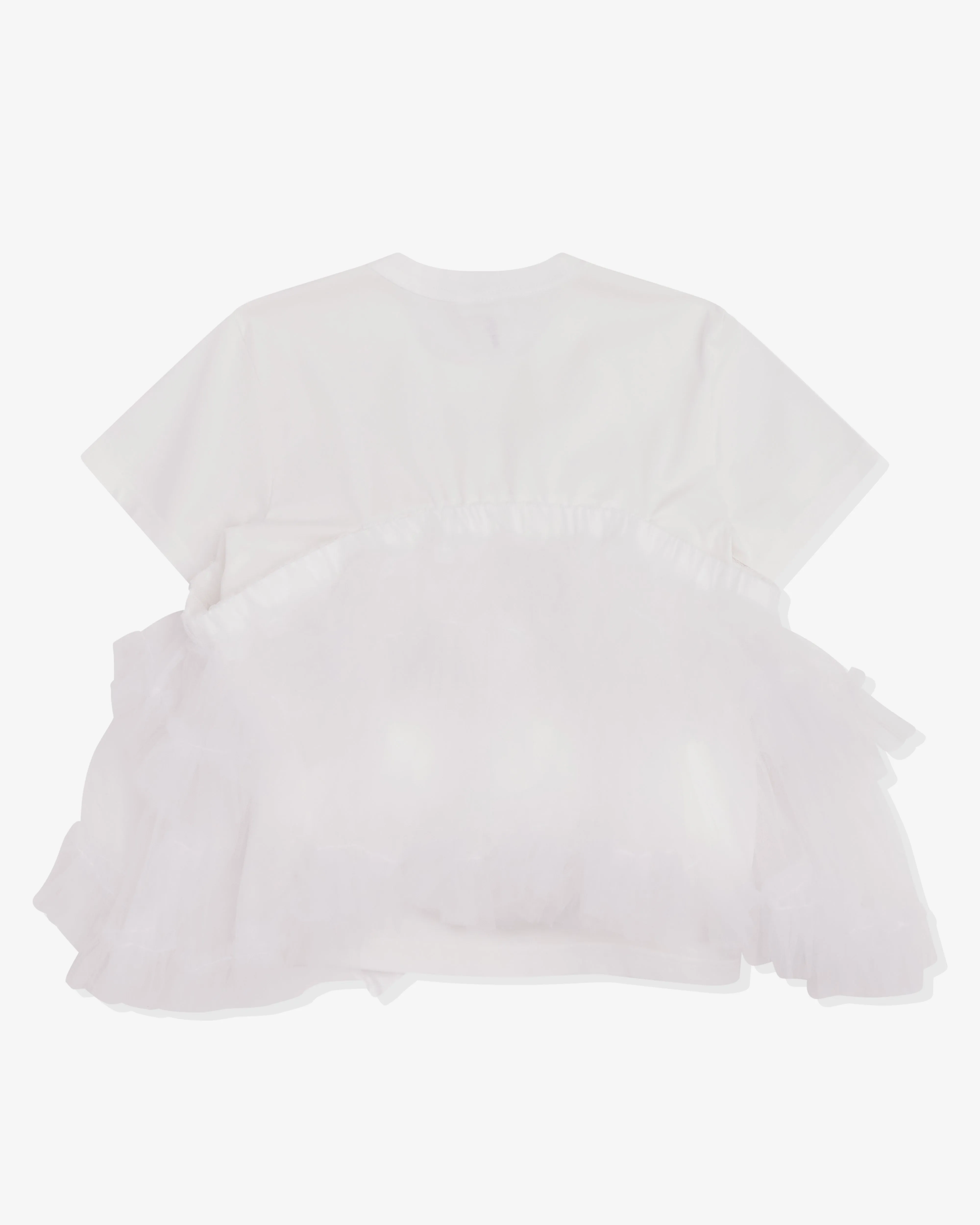 Noir Kei Ninomiya - Women's Layered Nylon Tulle Skirt T-Shirt - (White)