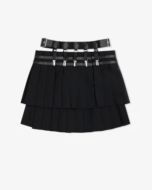 Noir Kei Ninomiya - Women's Layered Pleated Skirt - (Black)