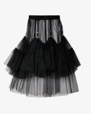 Noir Kei Ninomiya - Women's Long Skirt - (Black)