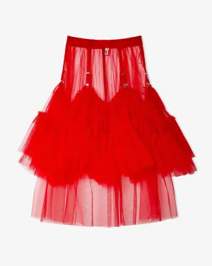 Noir Kei Ninomiya - Women's Long Skirt - (Red)