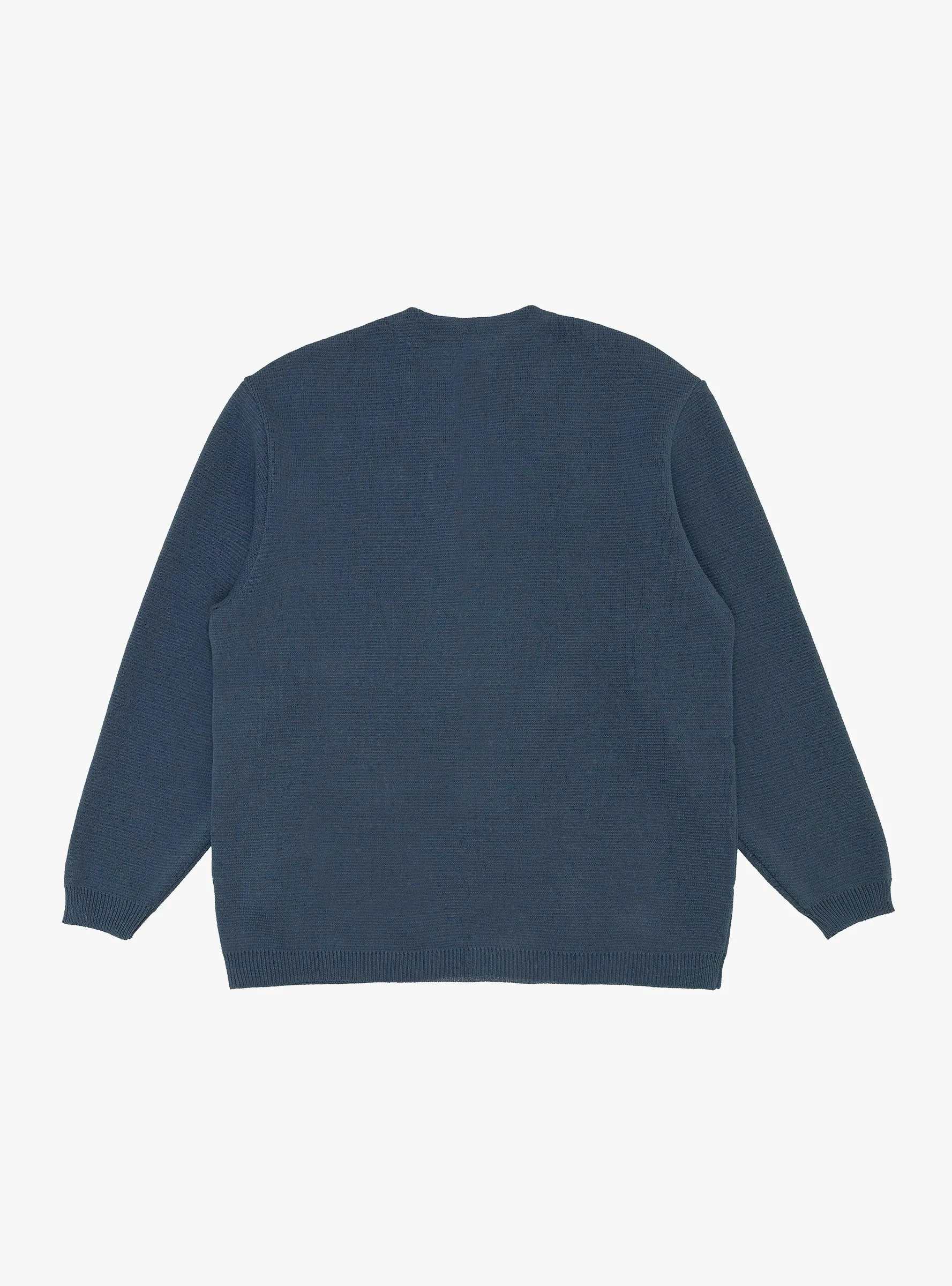 Paper Mixed Zip Up Cardigan Slate Blue