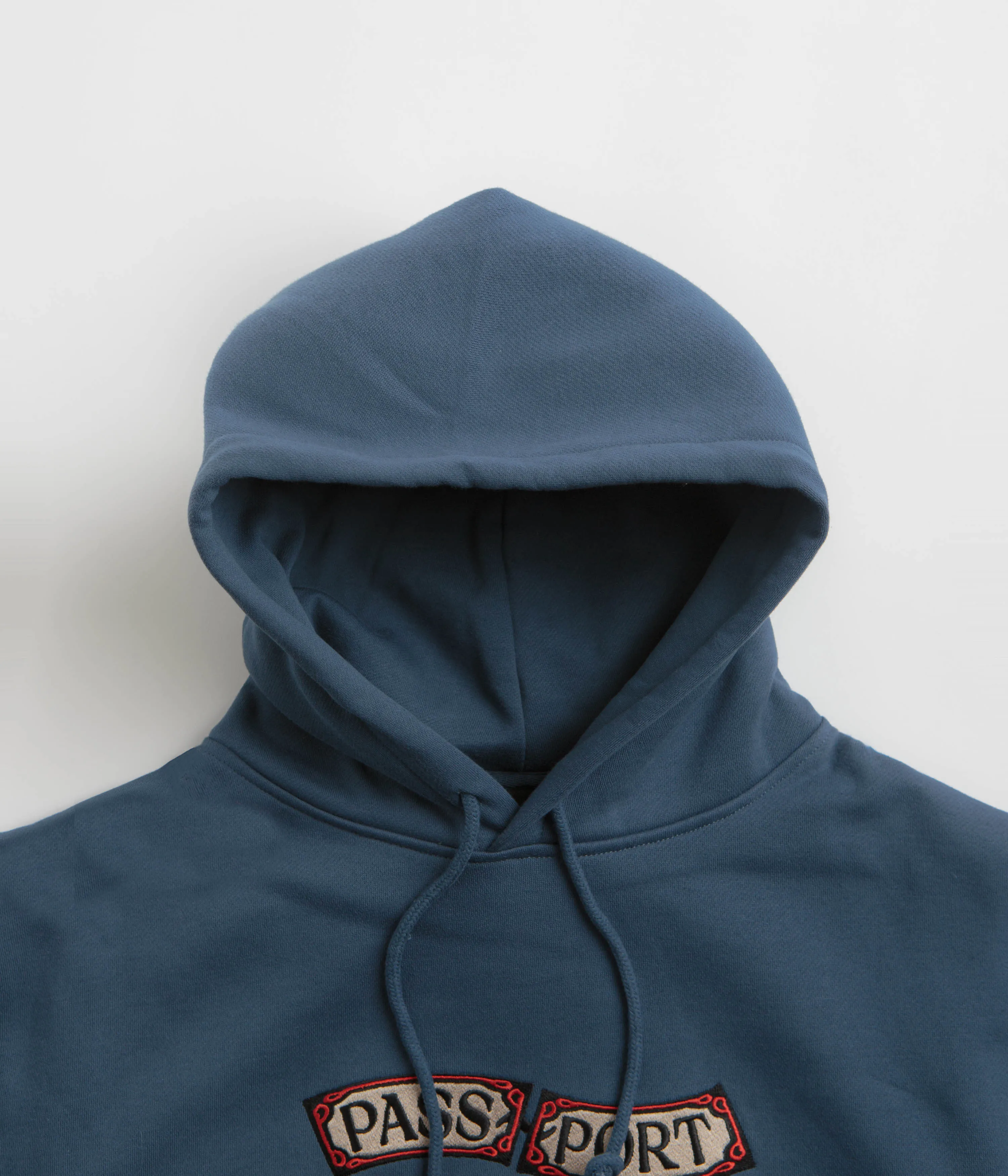 Pass Port Red Flag Hoodie - Harbour Blue