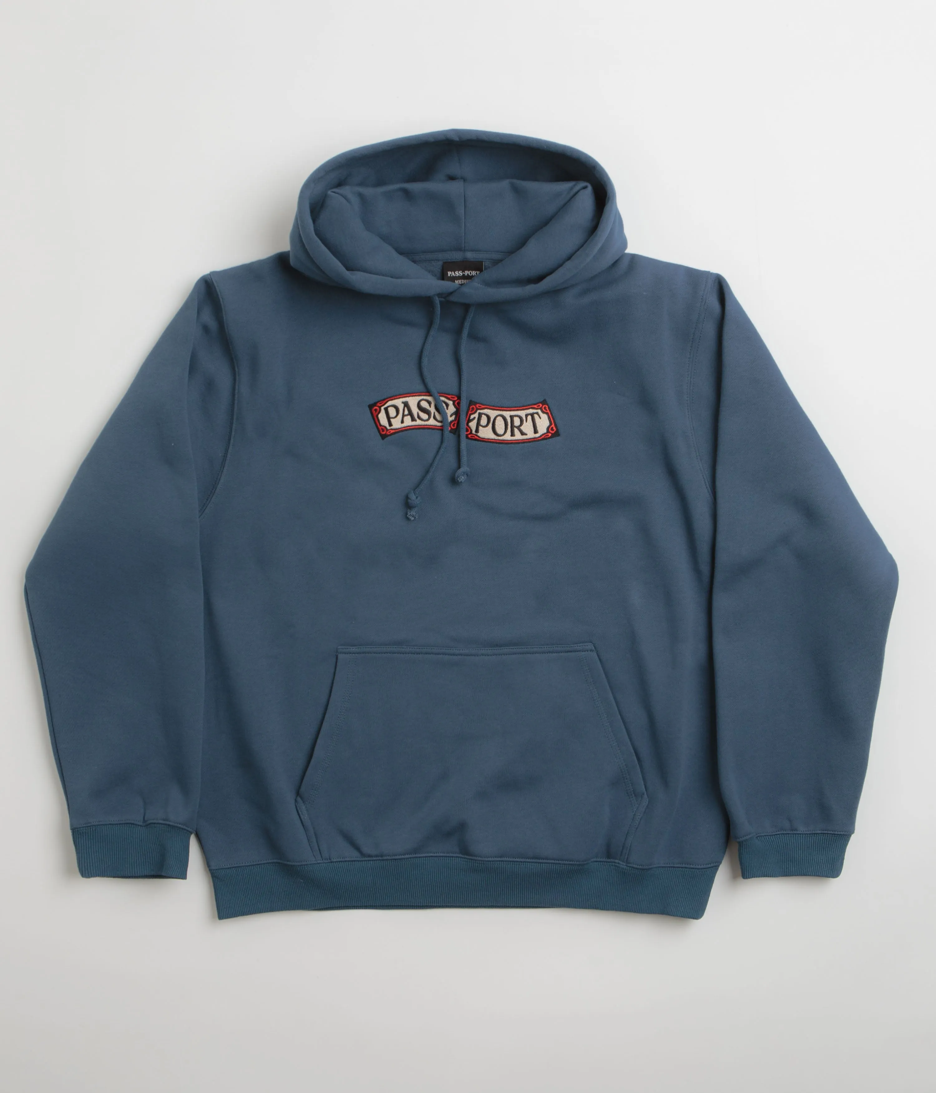 Pass Port Red Flag Hoodie - Harbour Blue