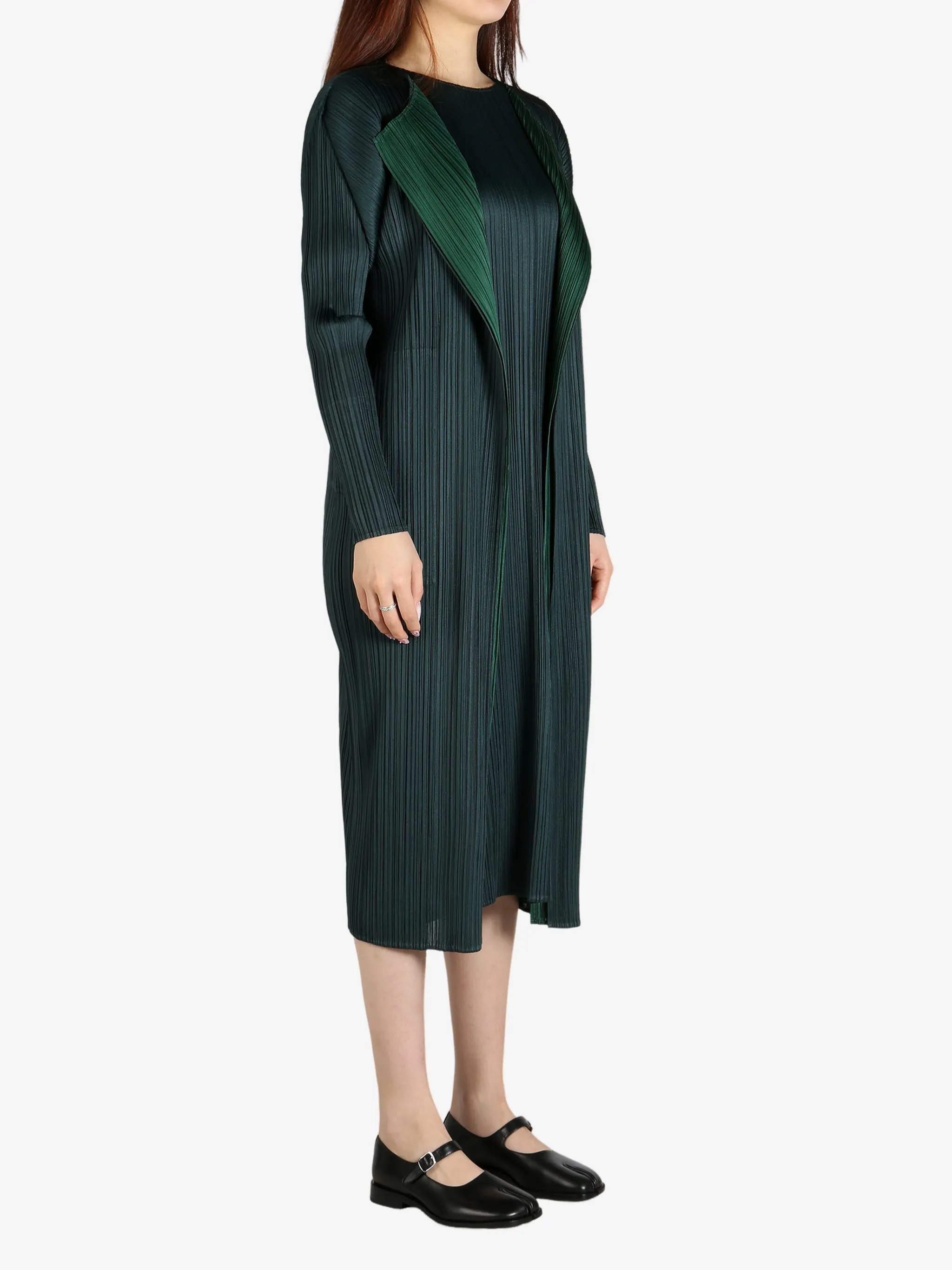 PLEATS PLEASE ISSEY MIYAKE - Women Merry Bicolor Coat