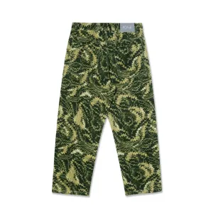 Polar 93! Denim Work Pant // Camo Green