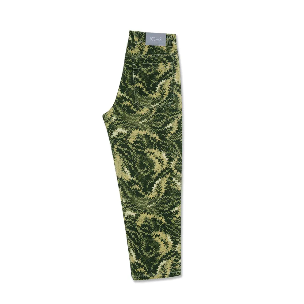 Polar 93! Denim Work Pant // Camo Green