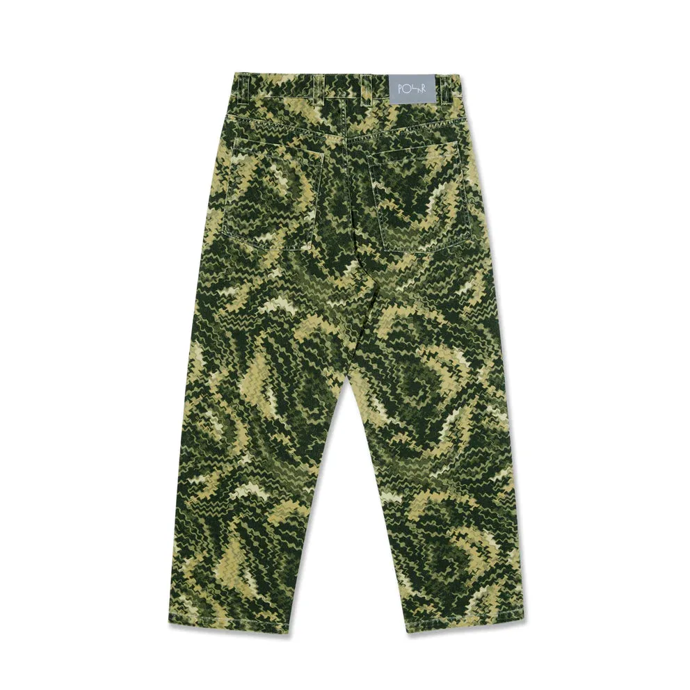 Polar 93! Denim Work Pant // Camo Green