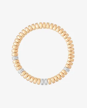 Prasi - Women's Dois Irmos Choker - (Yellow Gold)