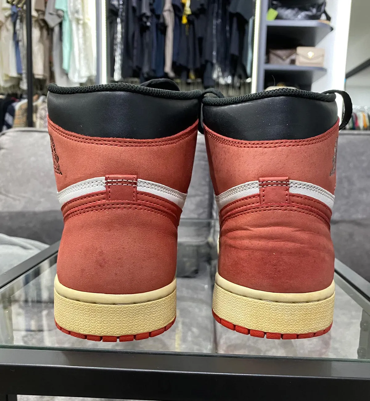 [Pre-Used] AJ1 High Track Red