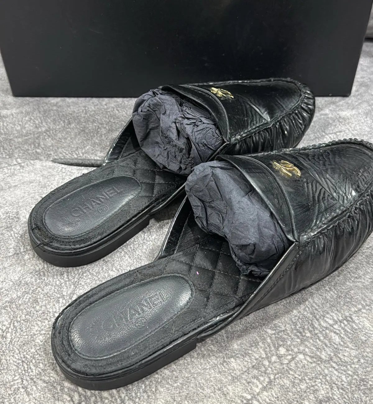 [Pre-Used] Chanel Slip on Mule GHW