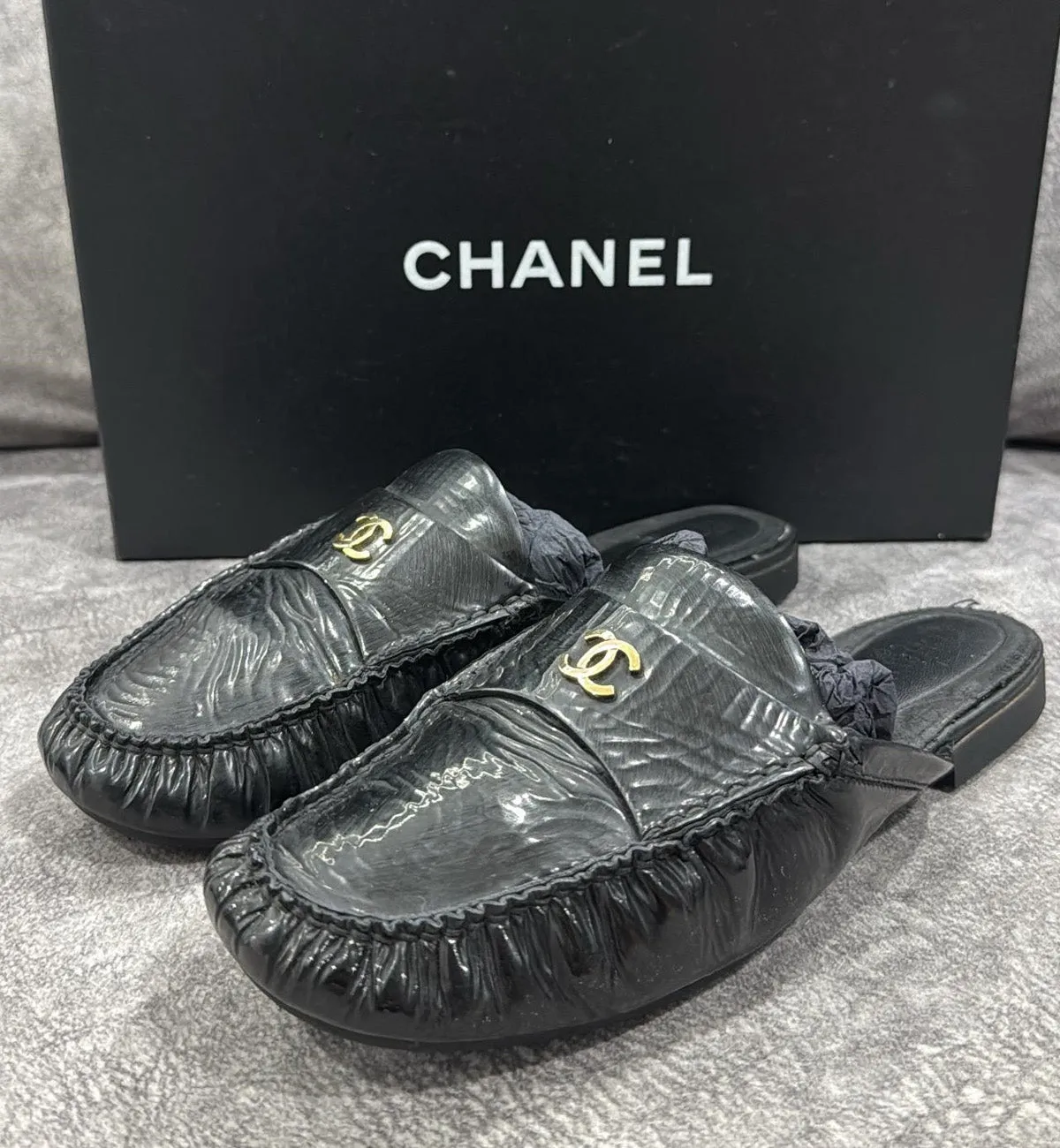 [Pre-Used] Chanel Slip on Mule GHW