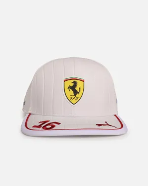 Puma X Scuderia Ferrari Charles Leclerc Baseball Cap White
