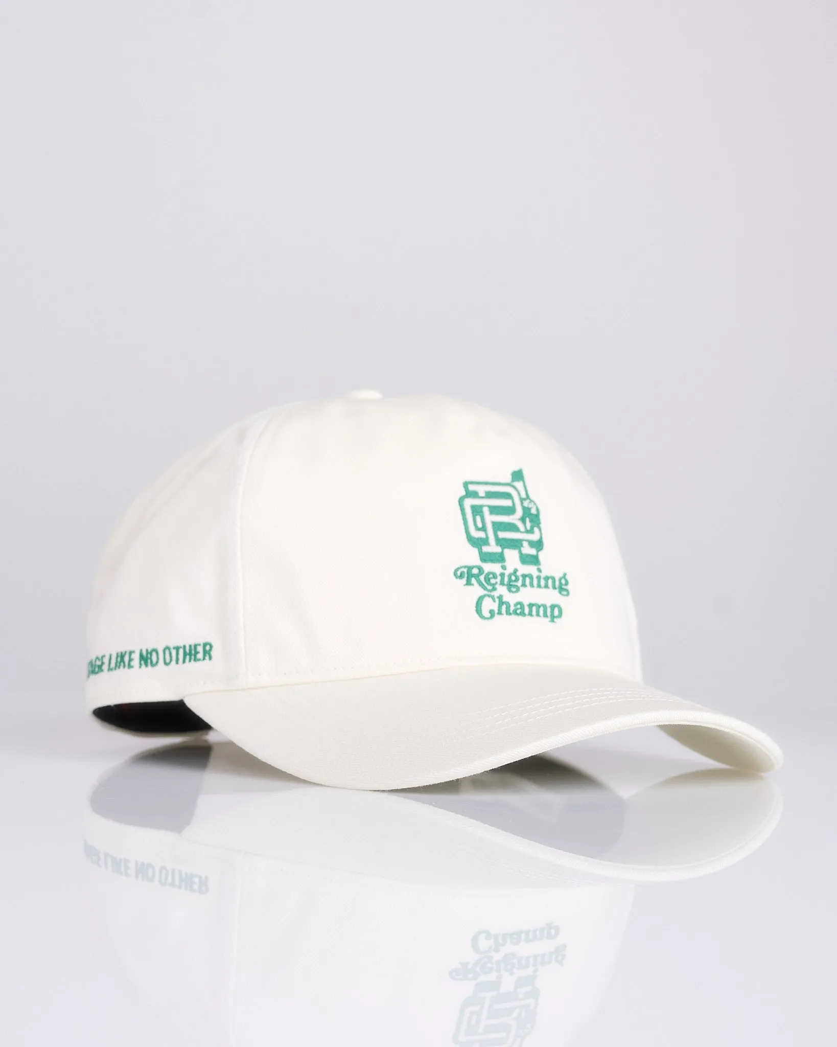 Reigning Champ Azalea Snapback Cap Ivory Green