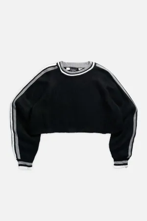 Rework Crop Knit Sweater - M