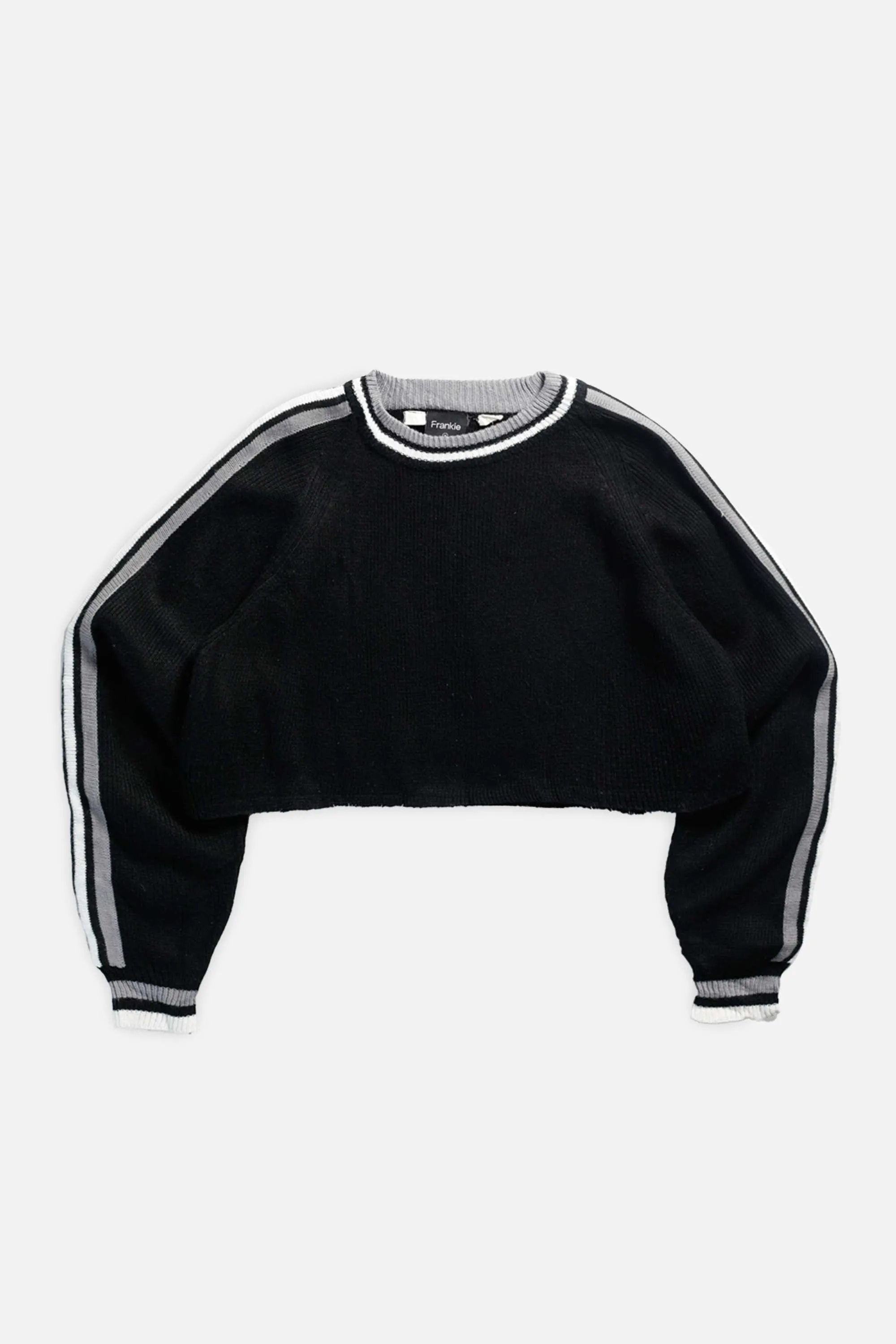 Rework Crop Knit Sweater - M