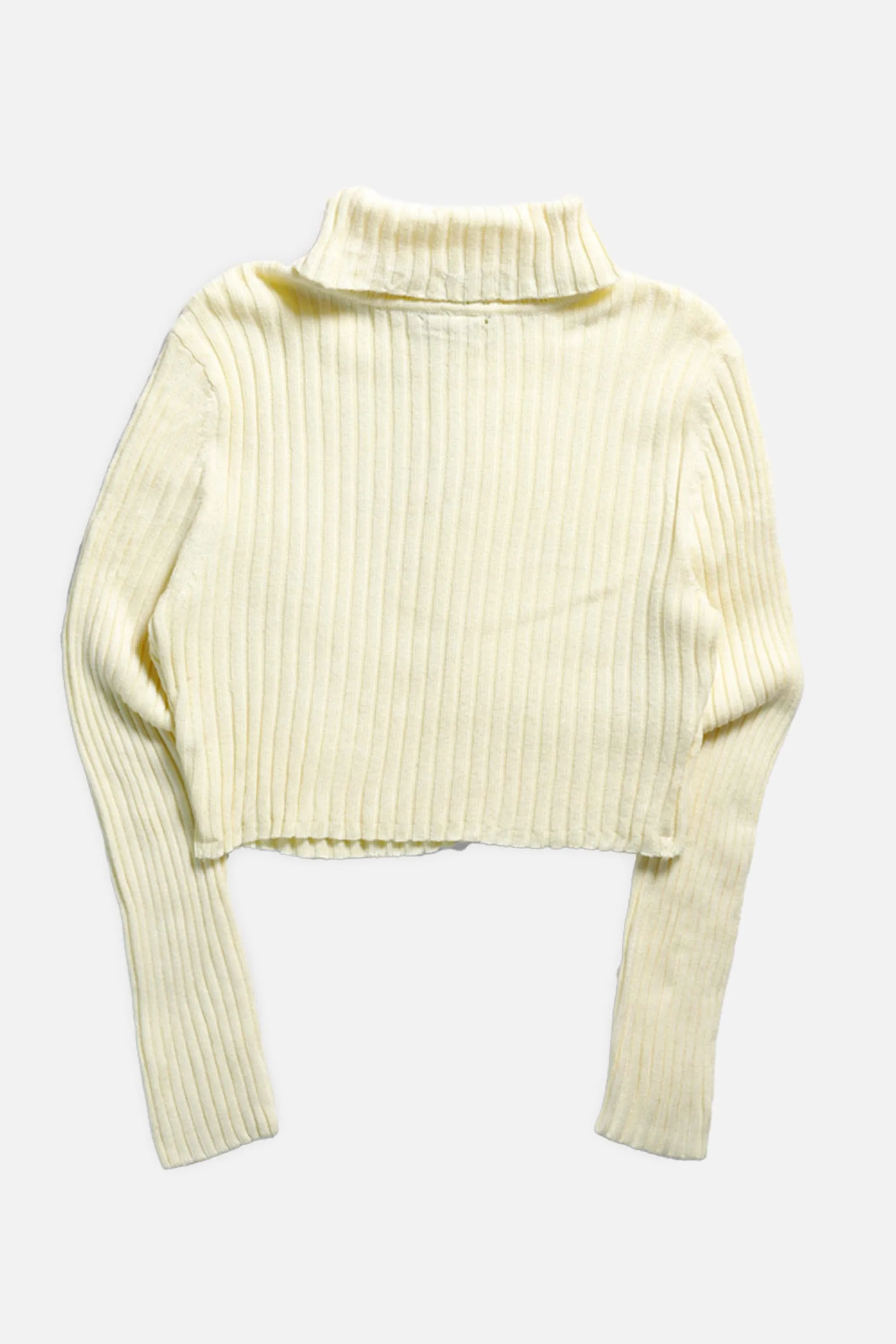 Rework Crop Knit Sweater - XS