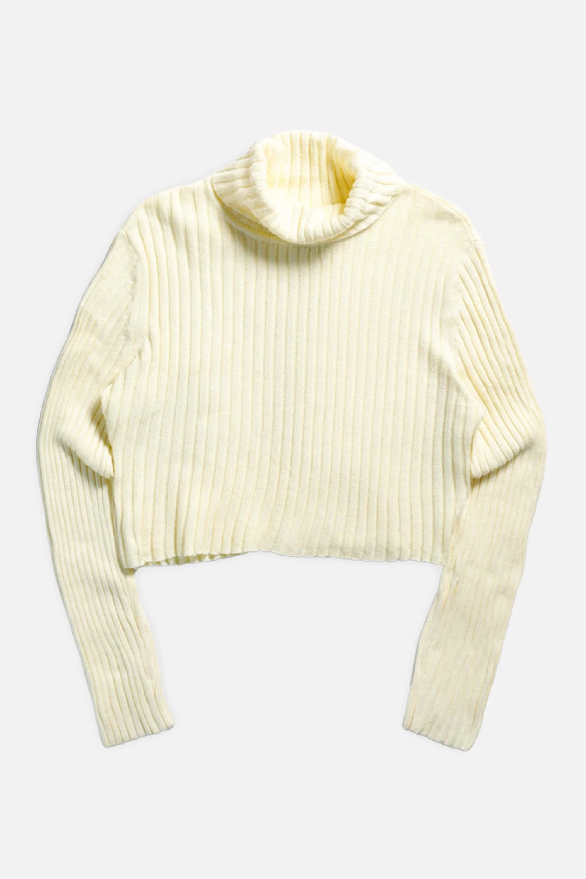 Rework Crop Knit Sweater - XS