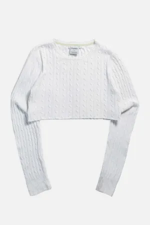Rework Crop Knit Sweater - XS