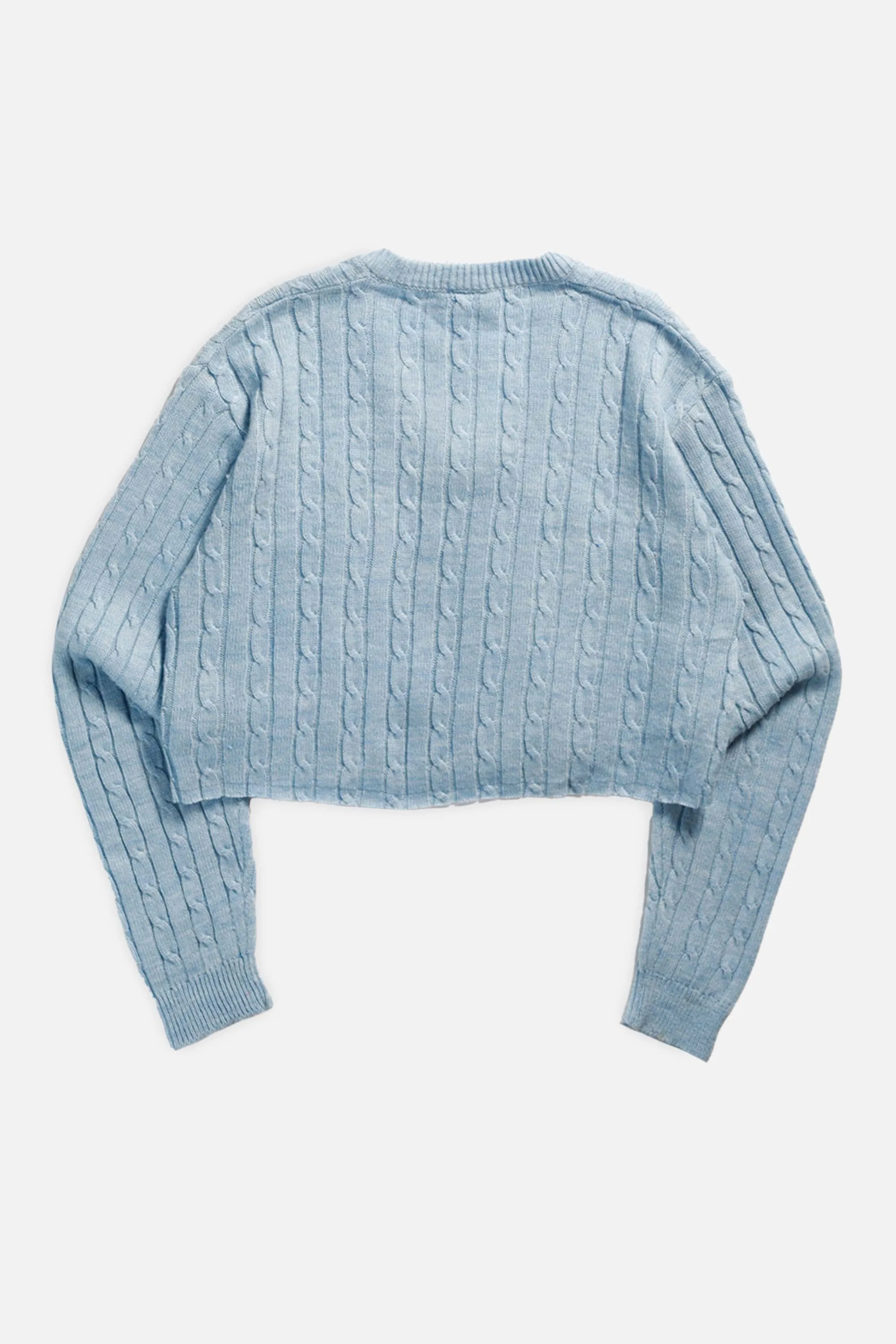 Rework Crop Knit Sweater - XXL