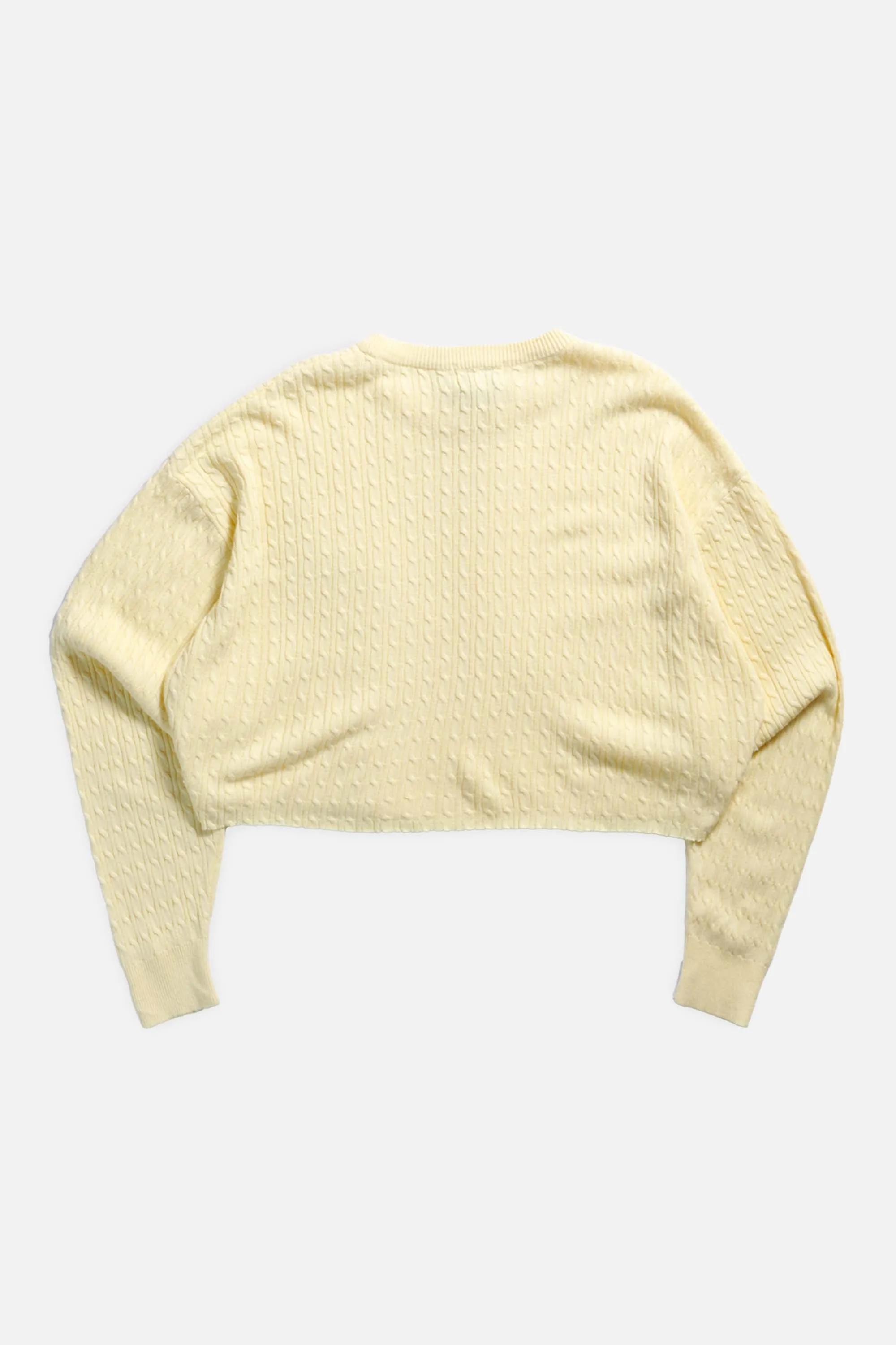 Rework Crop Knit Sweater - XXL