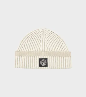 Rib Wool Logo Beanie Off-white/Beige