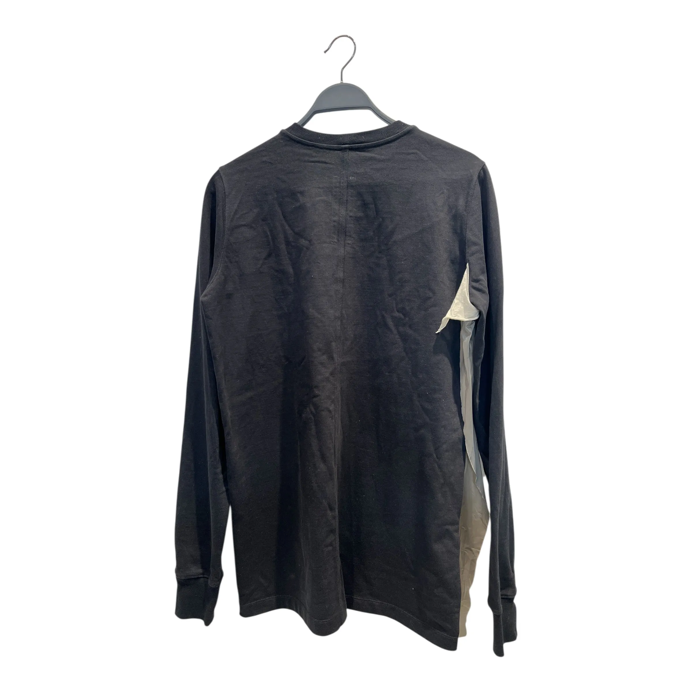 Rick Owens/Sweater/M/Cotton/BLK/Layered/FW18 SISYPHUS SWEATER