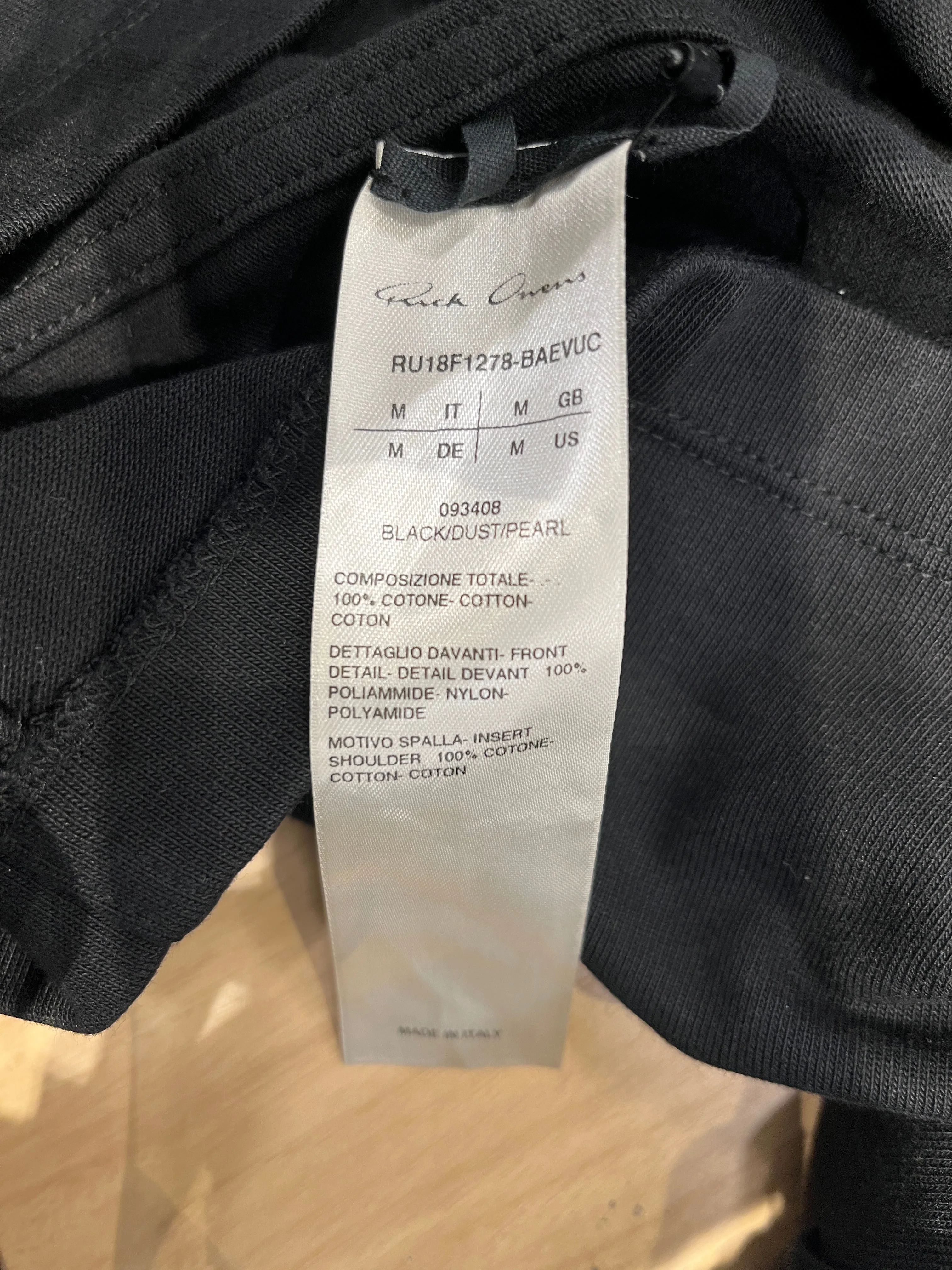 Rick Owens/Sweater/M/Cotton/BLK/Layered/FW18 SISYPHUS SWEATER