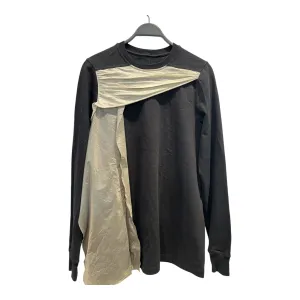 Rick Owens/Sweater/M/Cotton/BLK/Layered/FW18 SISYPHUS SWEATER