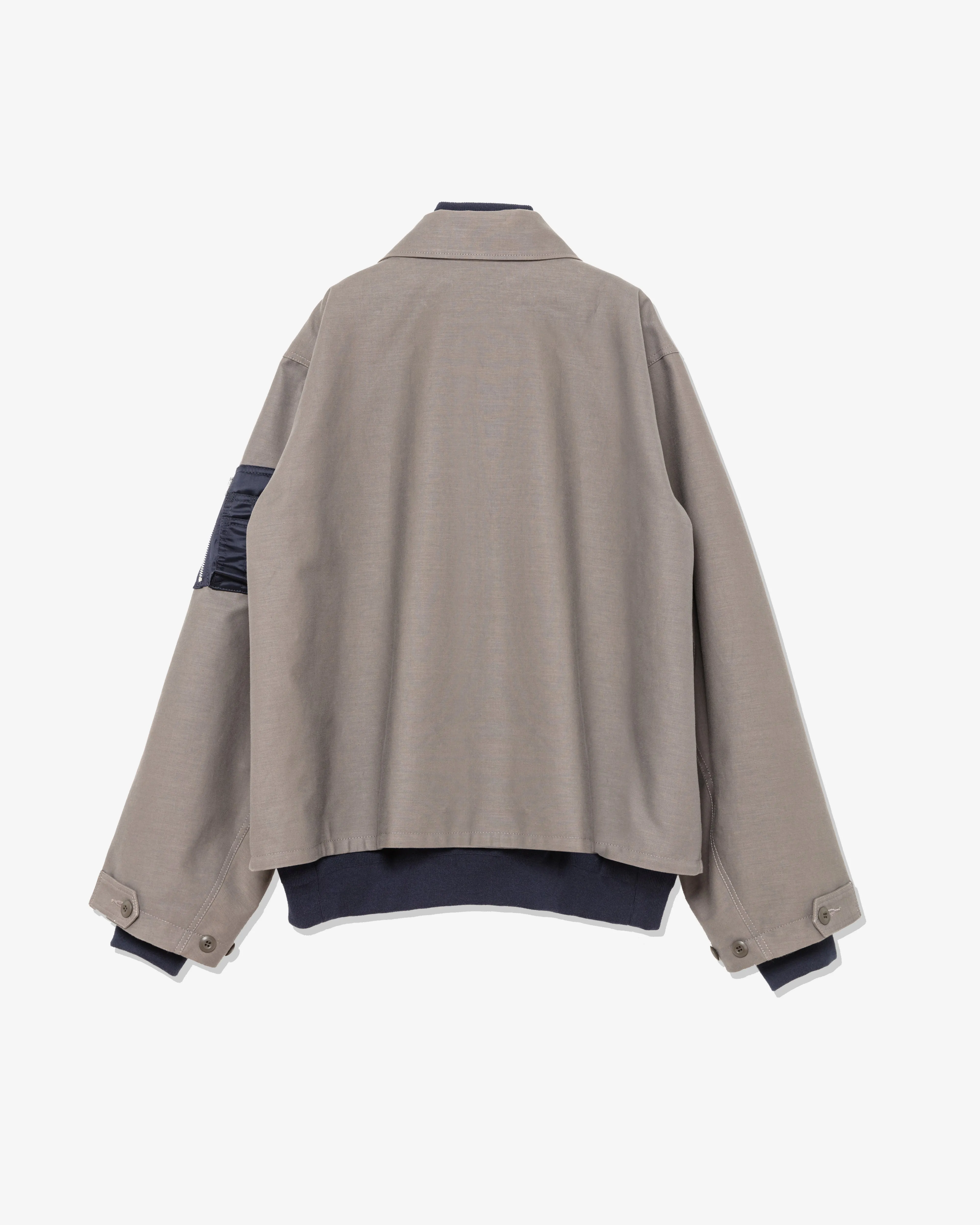 sacai - Men's WTAPS Collared Jacket - (Taupe)
