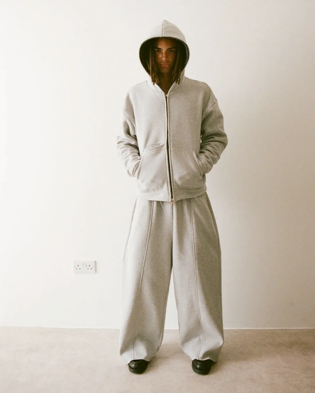 Shinzo Nichij Wide Leg Light Grey Cotton