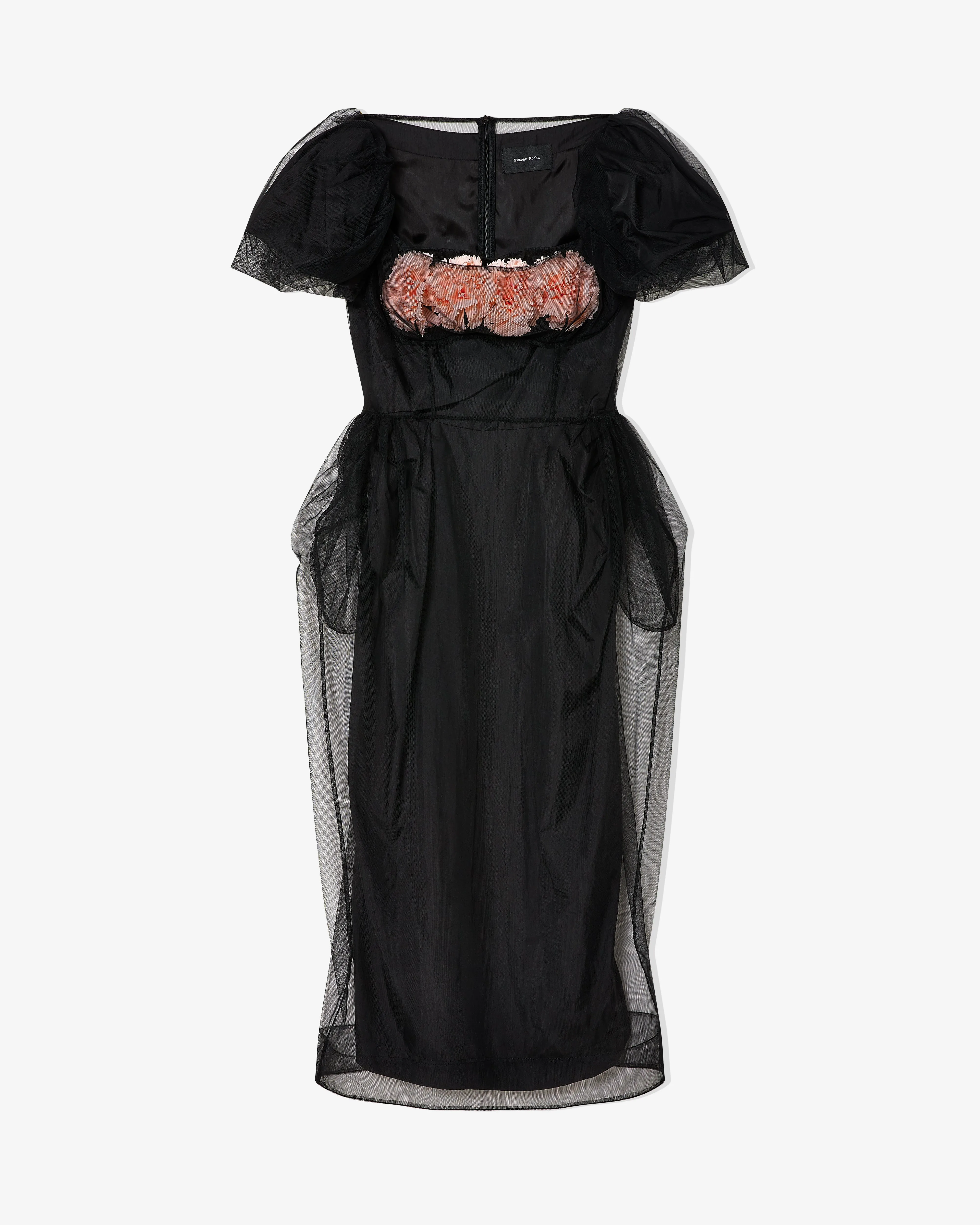 Simone Rocha - Women's Layered Carnation Balconette Dress - (Black/Black)