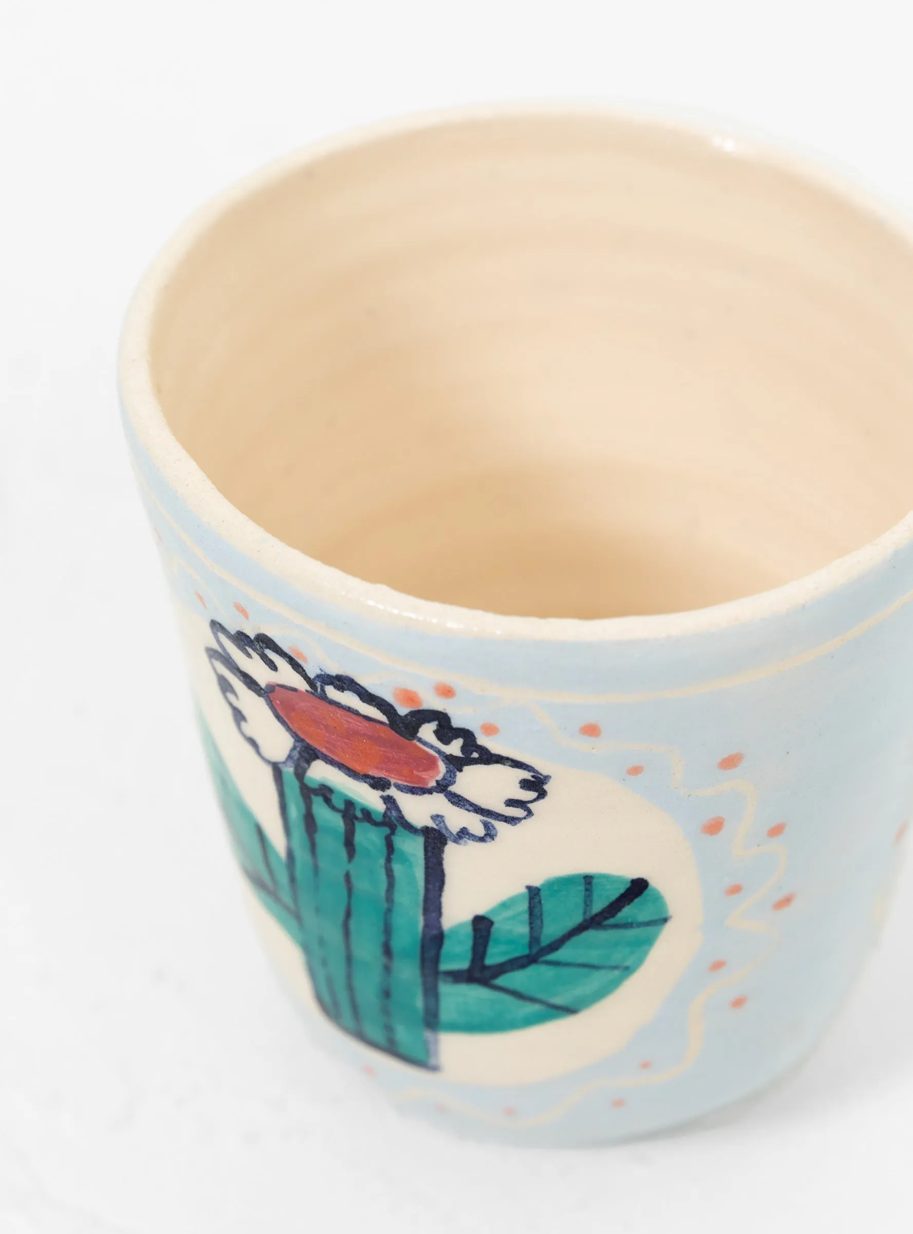 Slipware Flower Tumbler