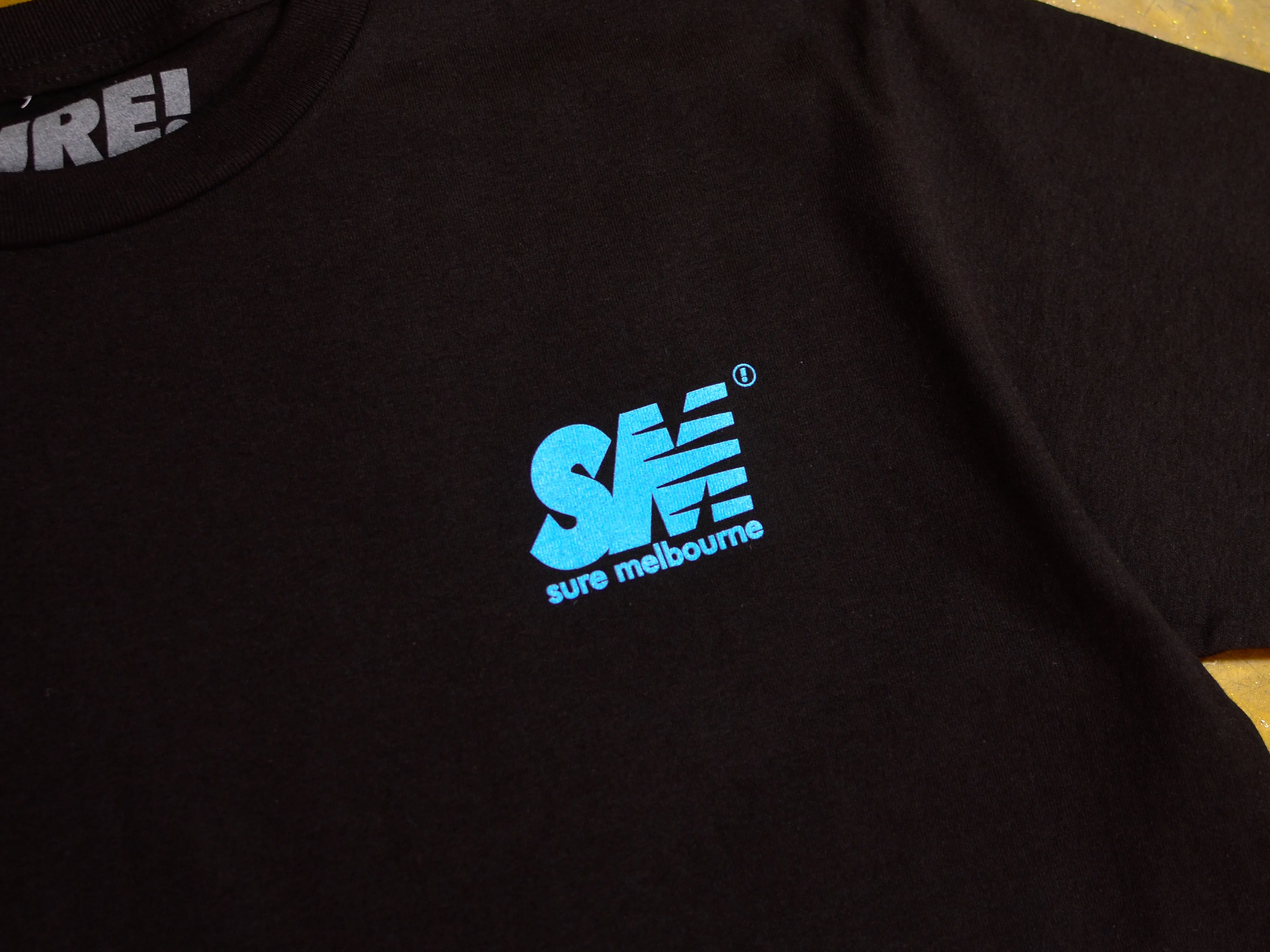 SM T-Shirt - Black / Cyan