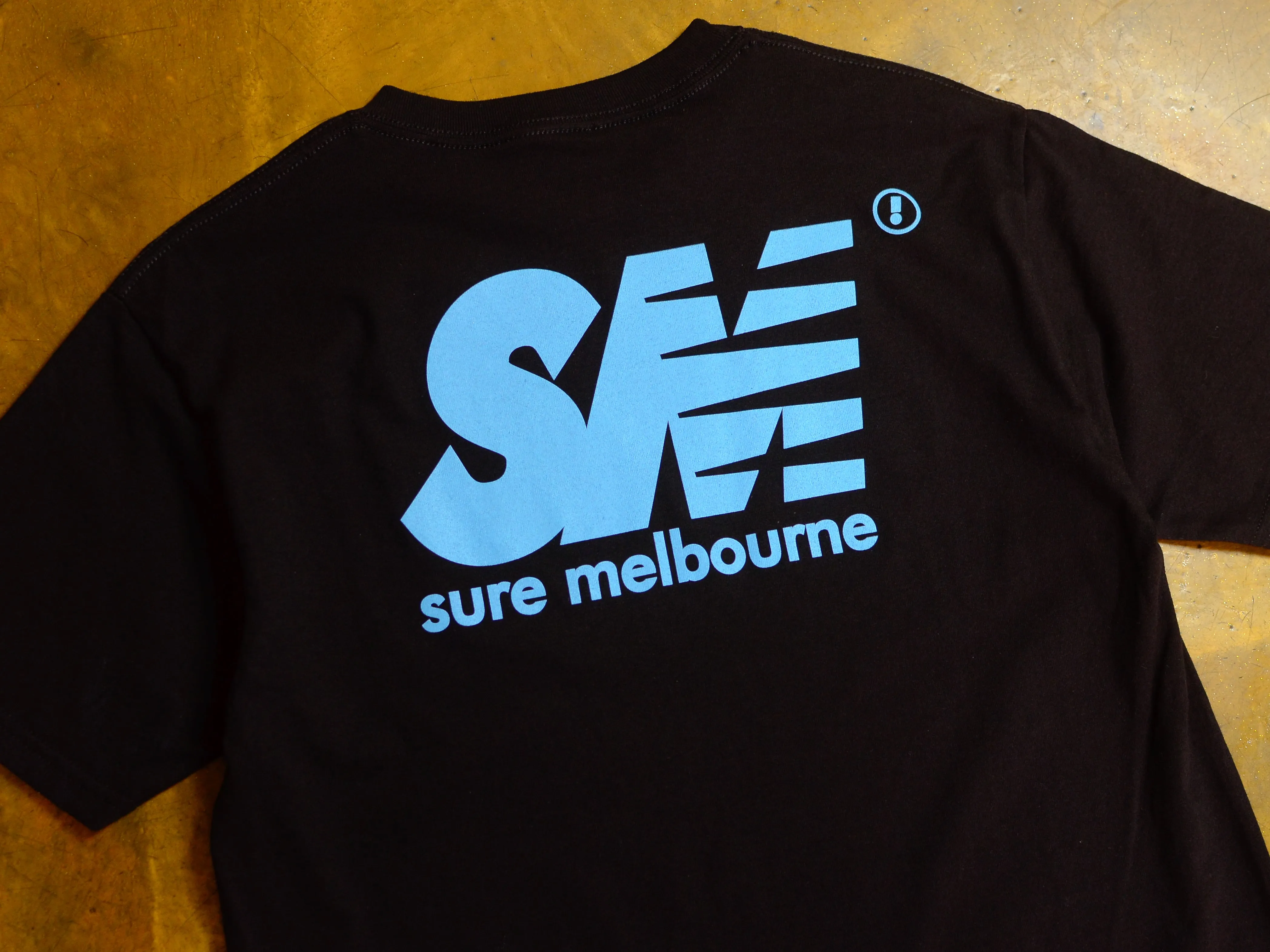 SM T-Shirt - Black / Cyan