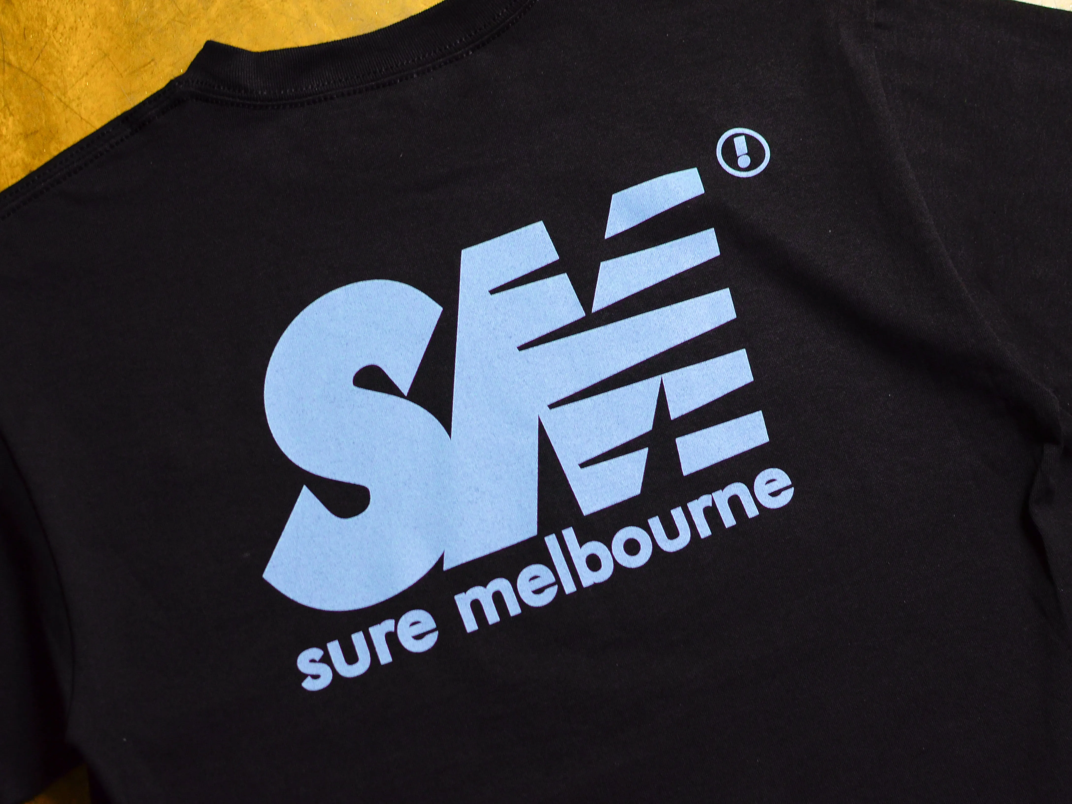 SM T-Shirt - Black / Sky Blue
