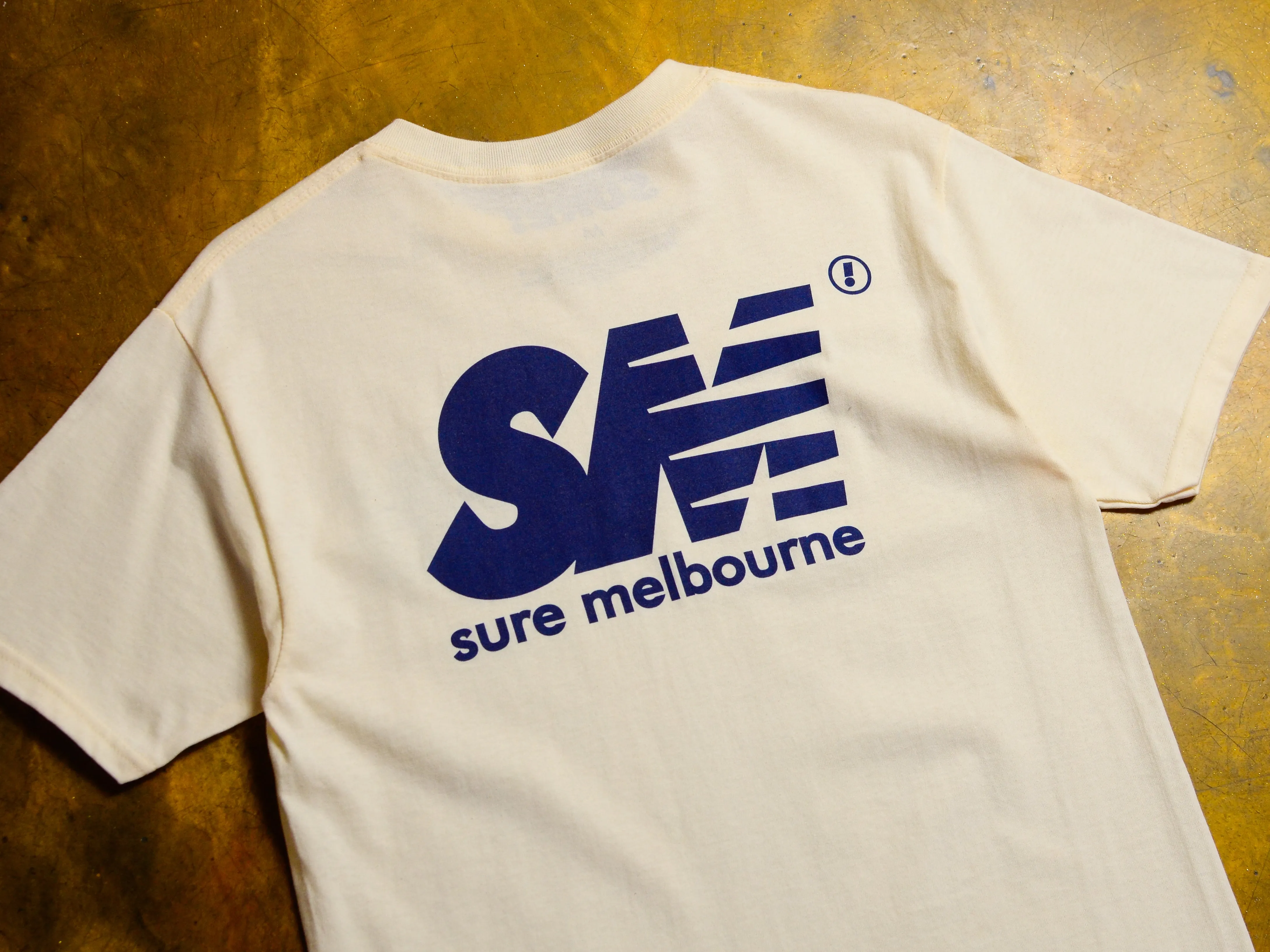 SM T-Shirt - Cream / Navy