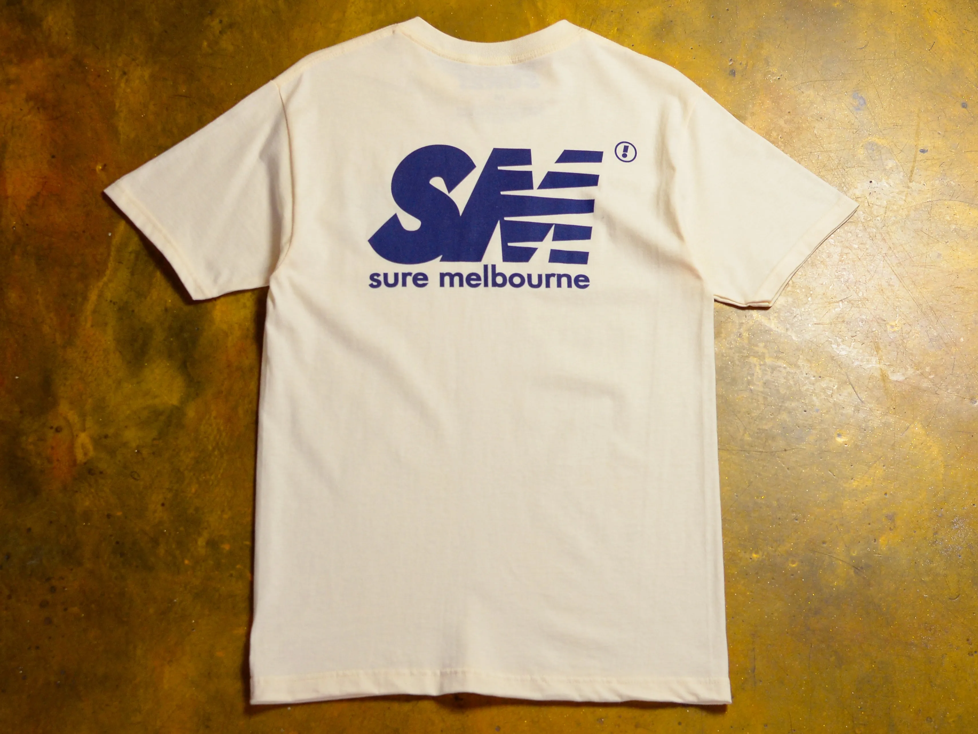 SM T-Shirt - Cream / Navy