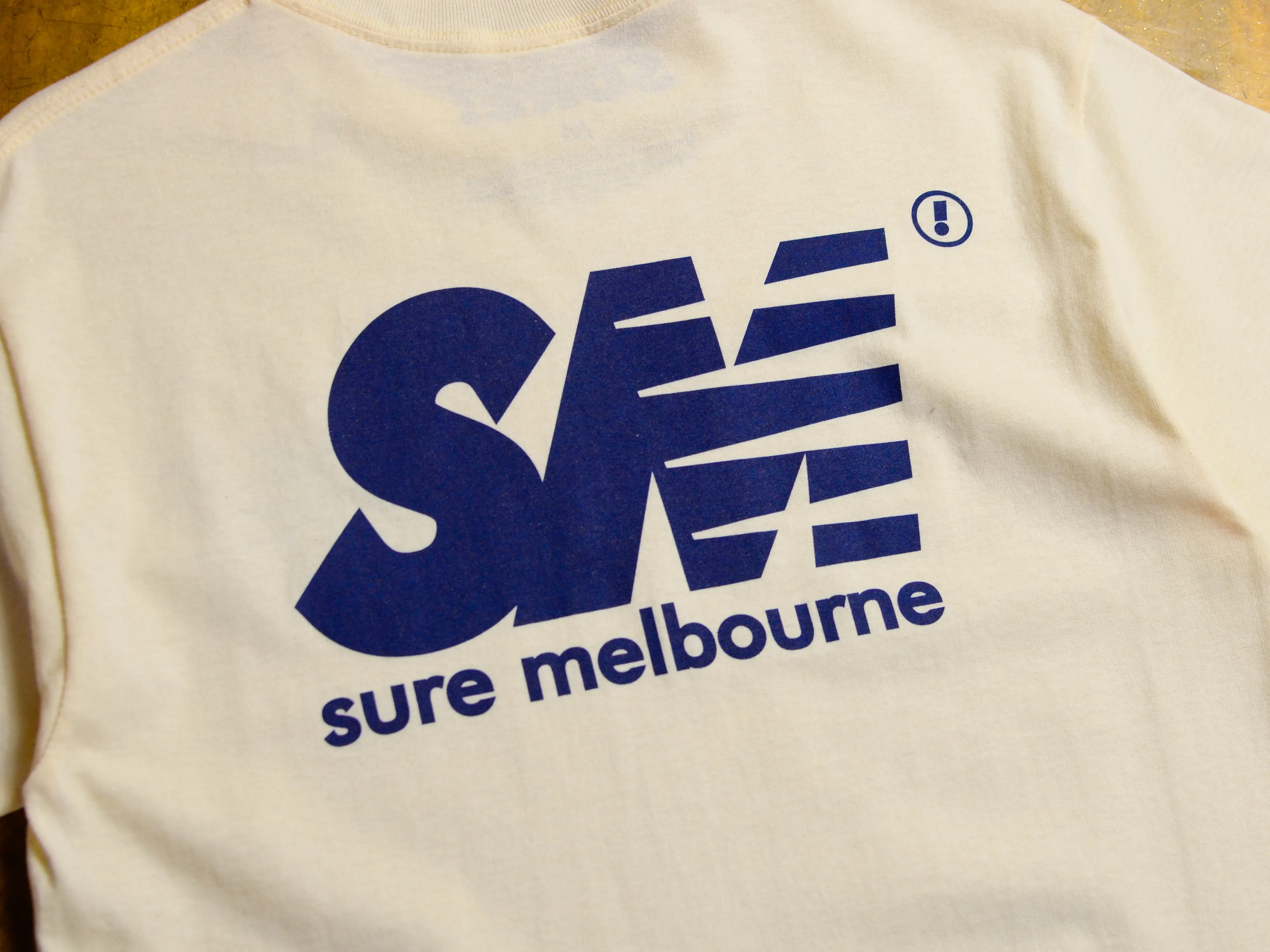 SM T-Shirt - Cream / Navy
