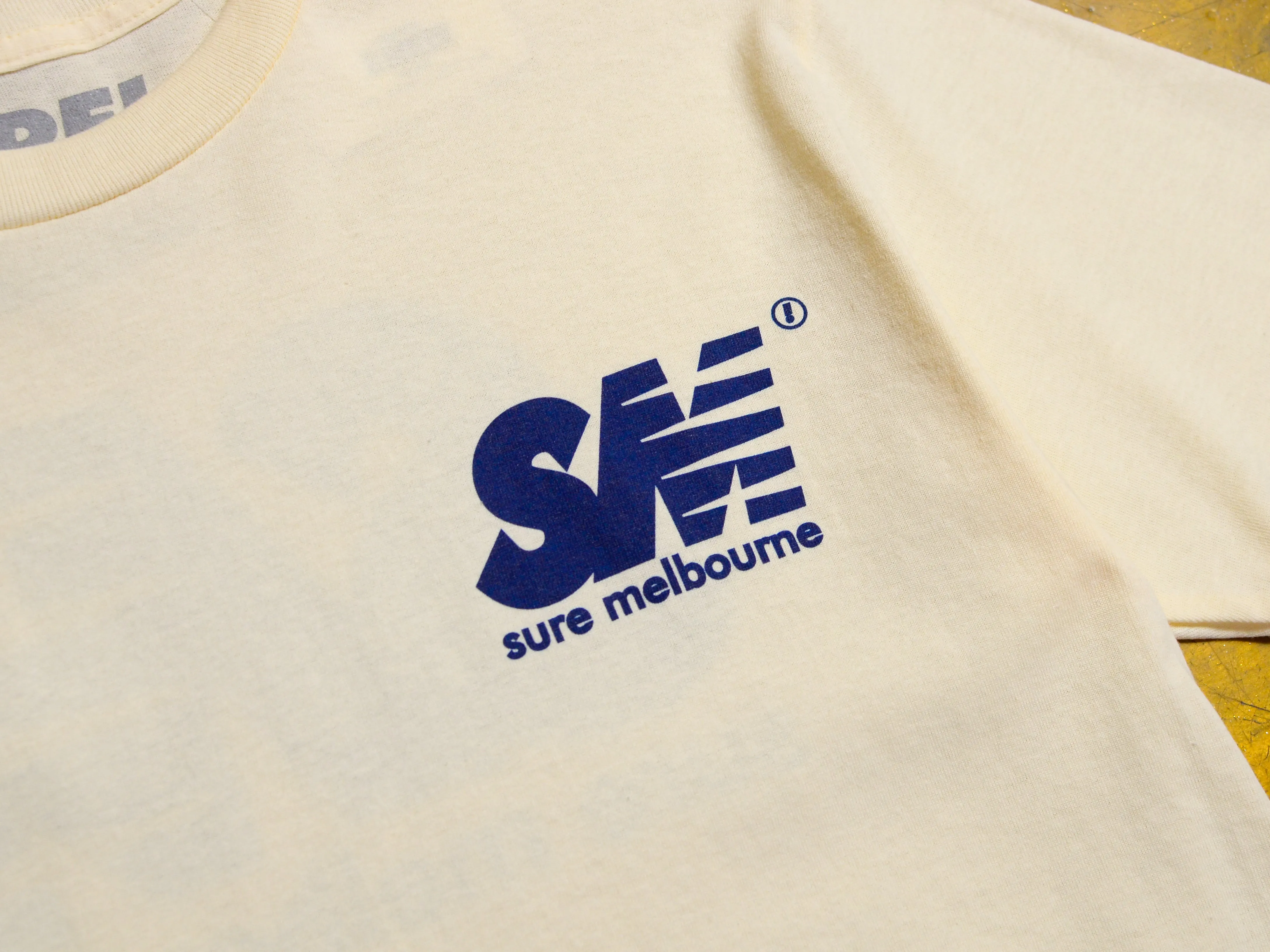 SM T-Shirt - Cream / Navy