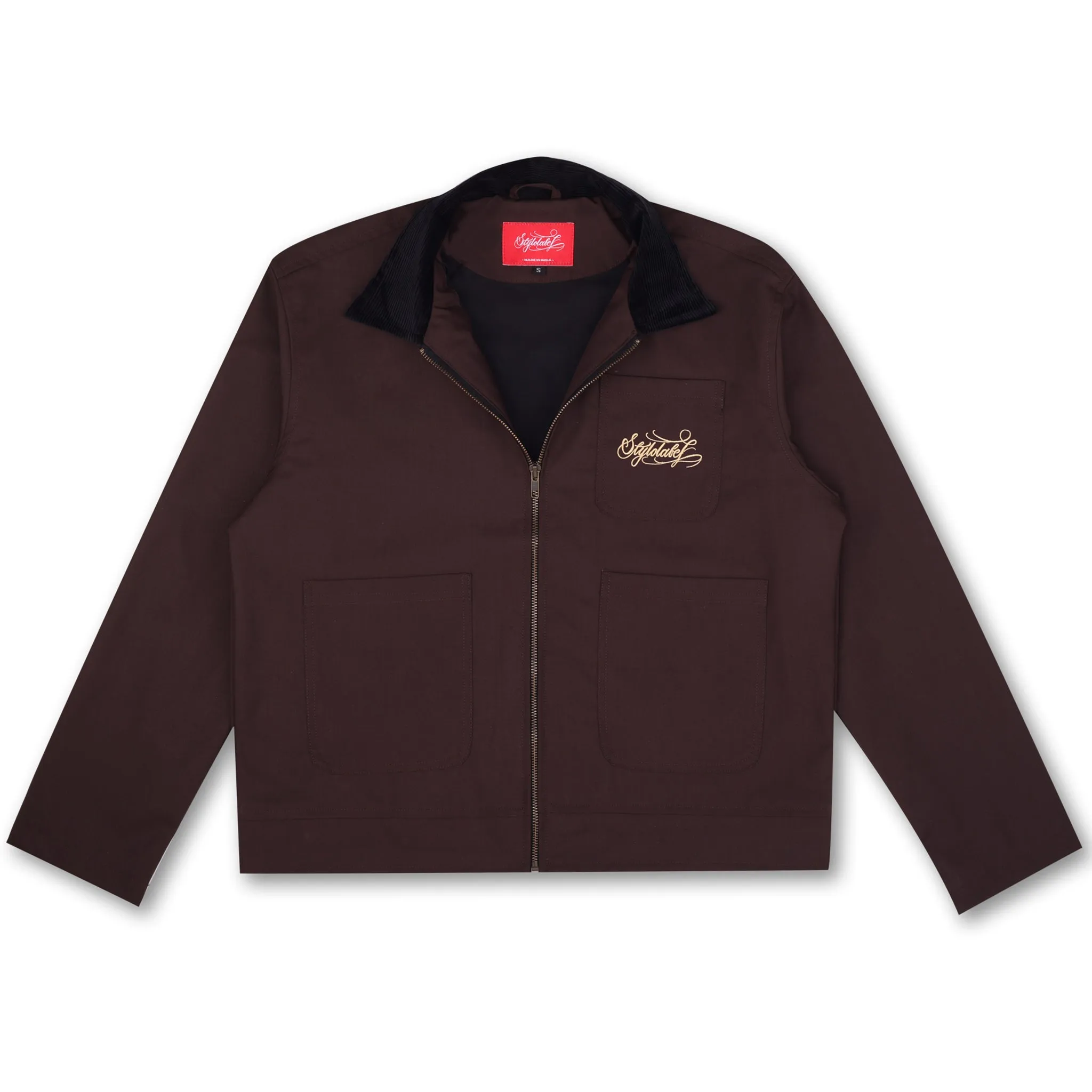 STATEMENT CORDUROY JACKET (BROWN)