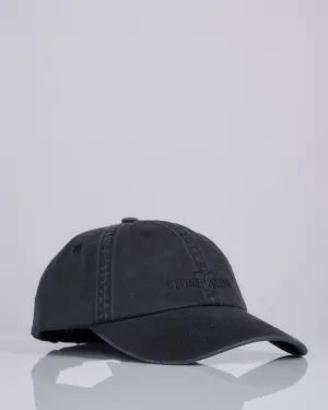 Stone Island Brushed Gabardine Logo Cap Black