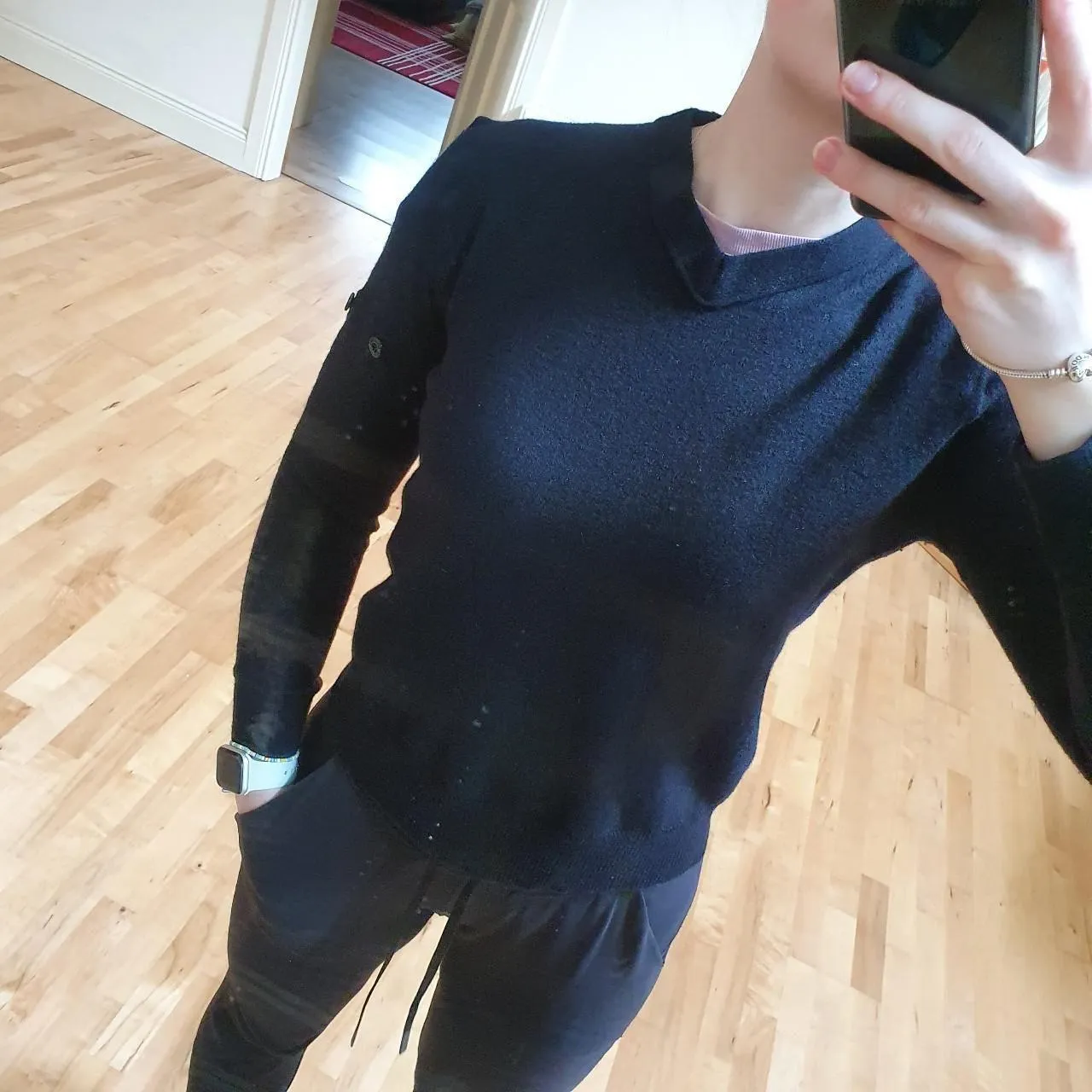 Stone Island Knitted Black Sweatshirt / Jumper(XS)