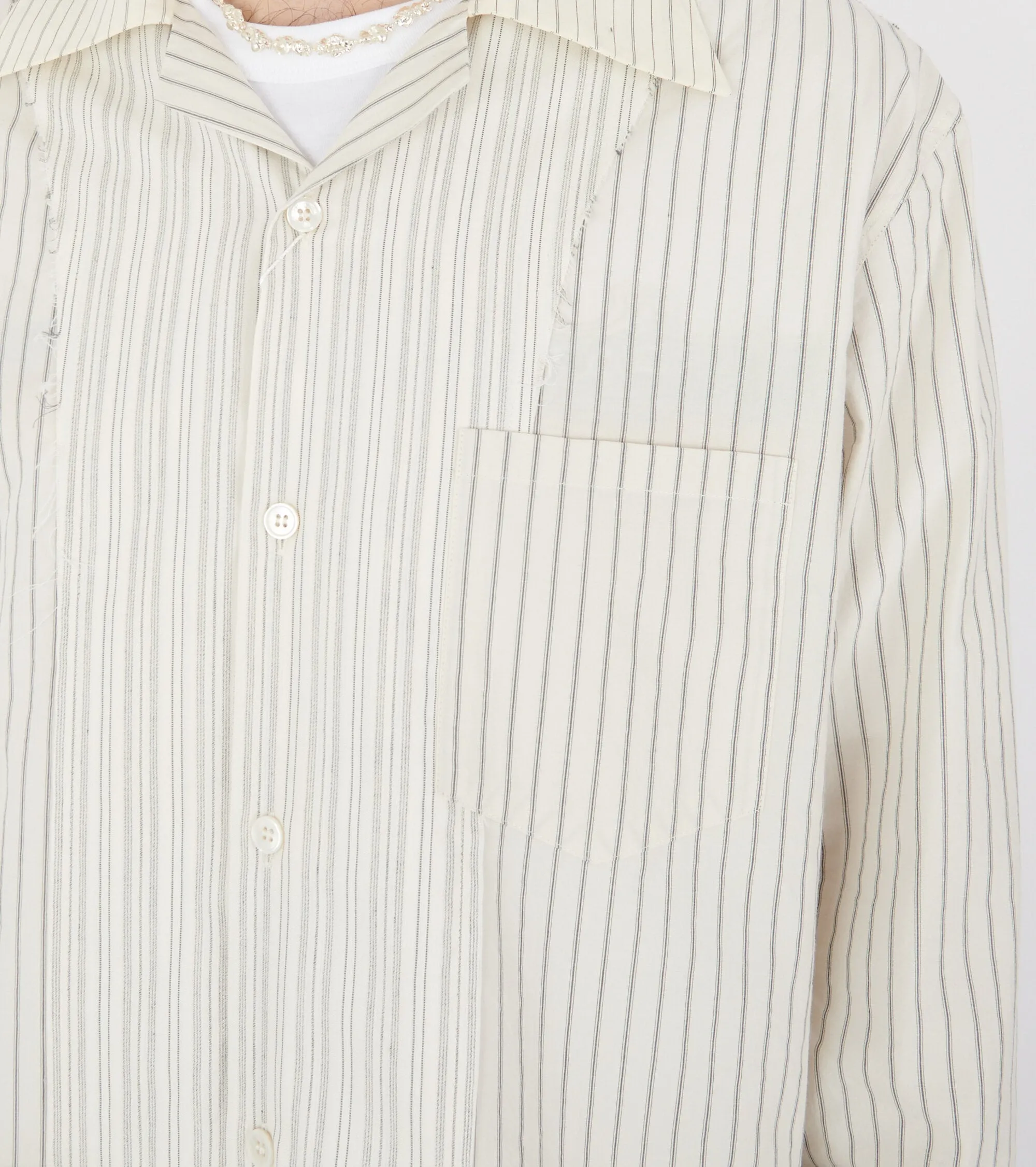 Striped Shirt Ecru