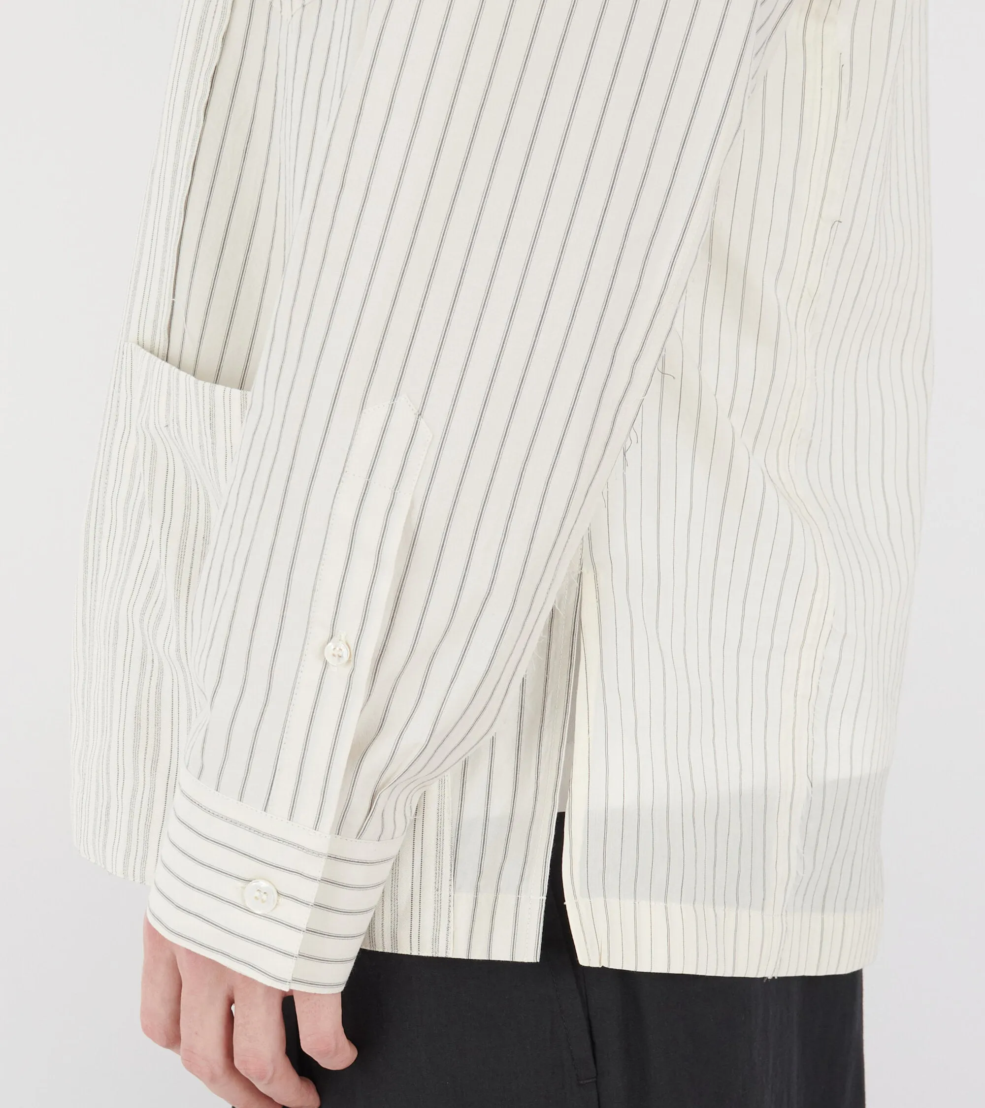Striped Shirt Ecru
