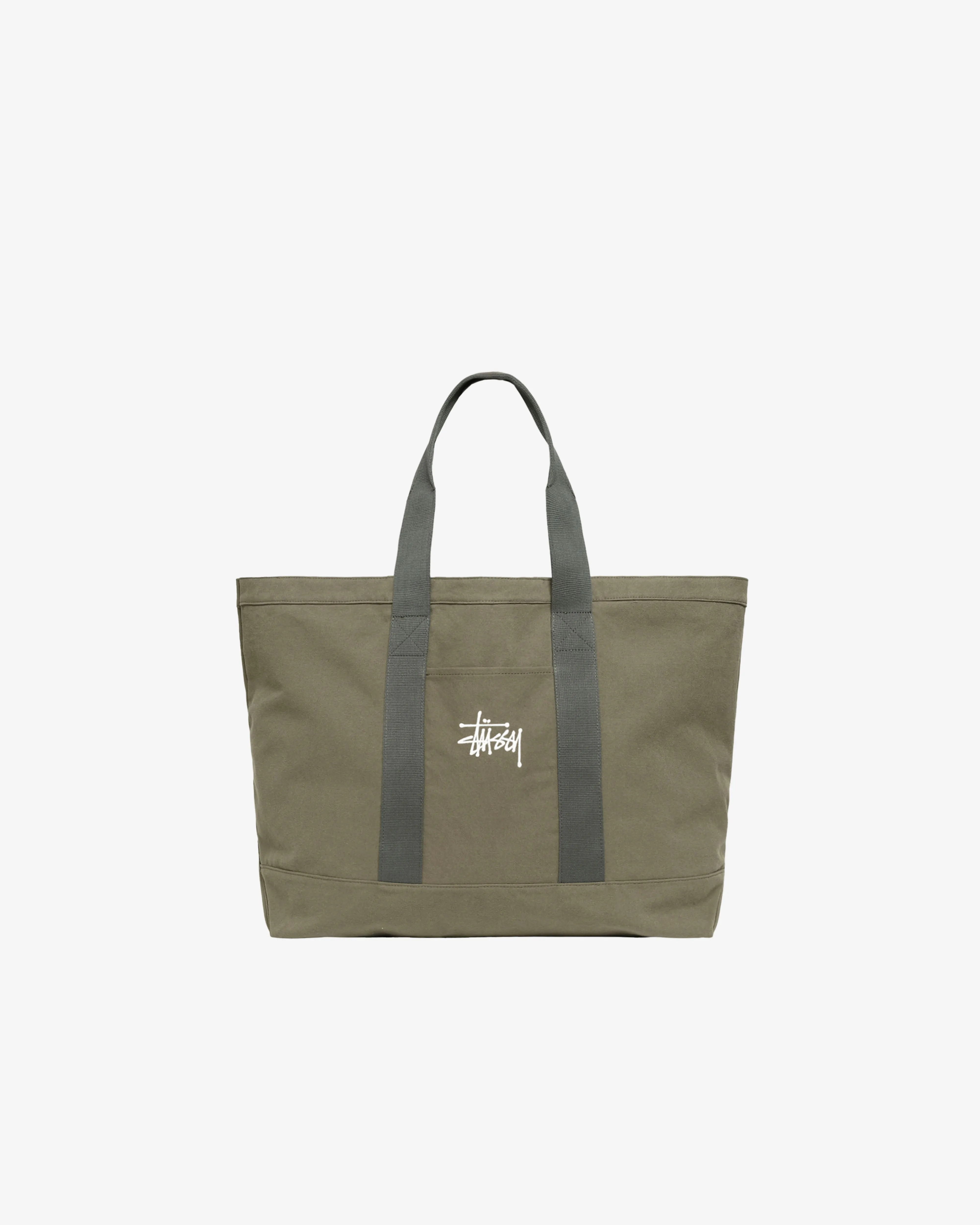 Stssy - Men's Canvas Extra Large Tote Bag - (Green)
