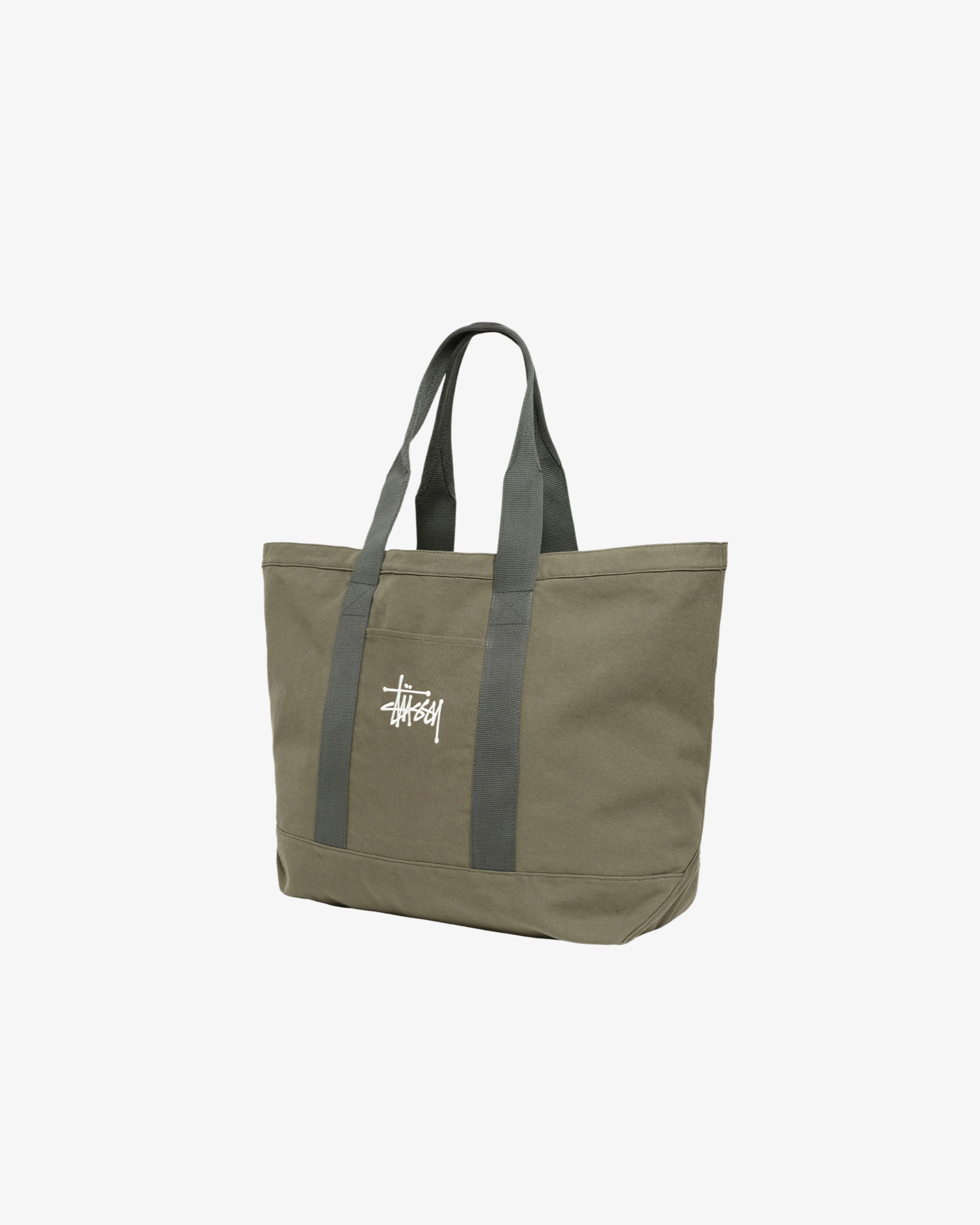 Stssy - Men's Canvas Extra Large Tote Bag - (Green)