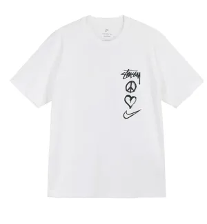 Stussy X Nike Peace Love Swoosh Shirt (White)