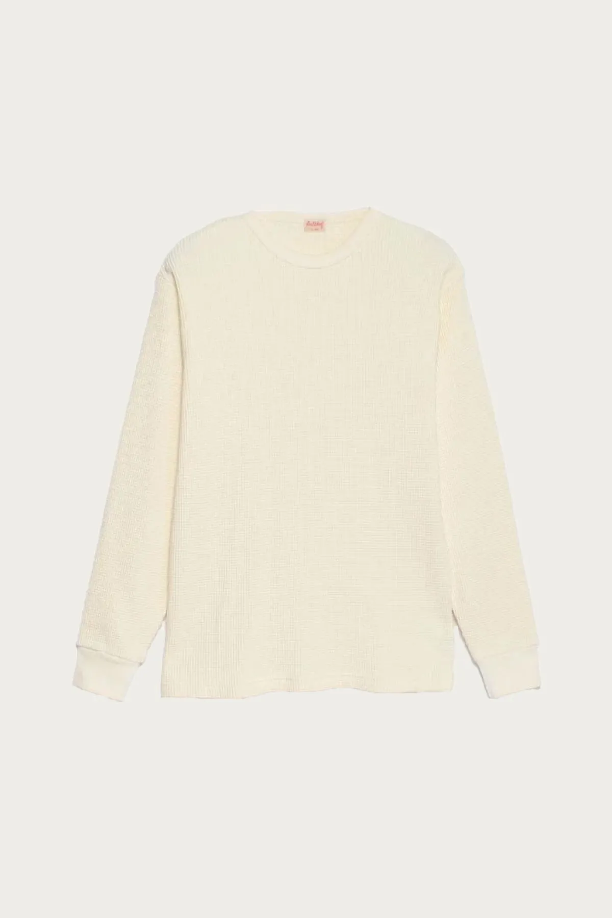 Super Heavy Waffle Crew Neck L/S - Off White