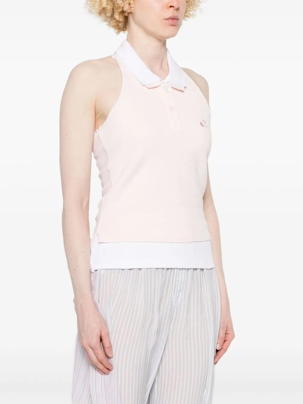 T BY ALEXANDER WANG - Women Layered Polo Mini Halter Top