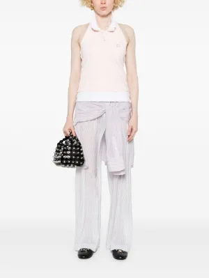 T BY ALEXANDER WANG - Women Layered Polo Mini Halter Top